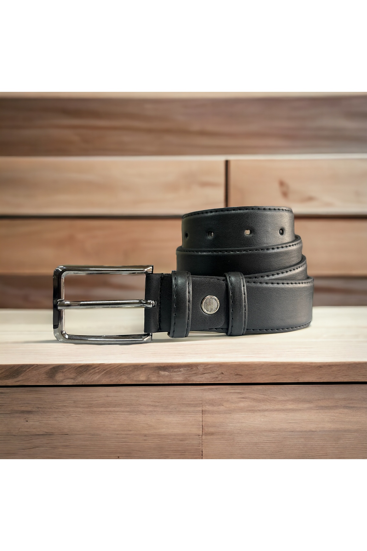 Men's Suit Belt Fabric Pants Belt Black