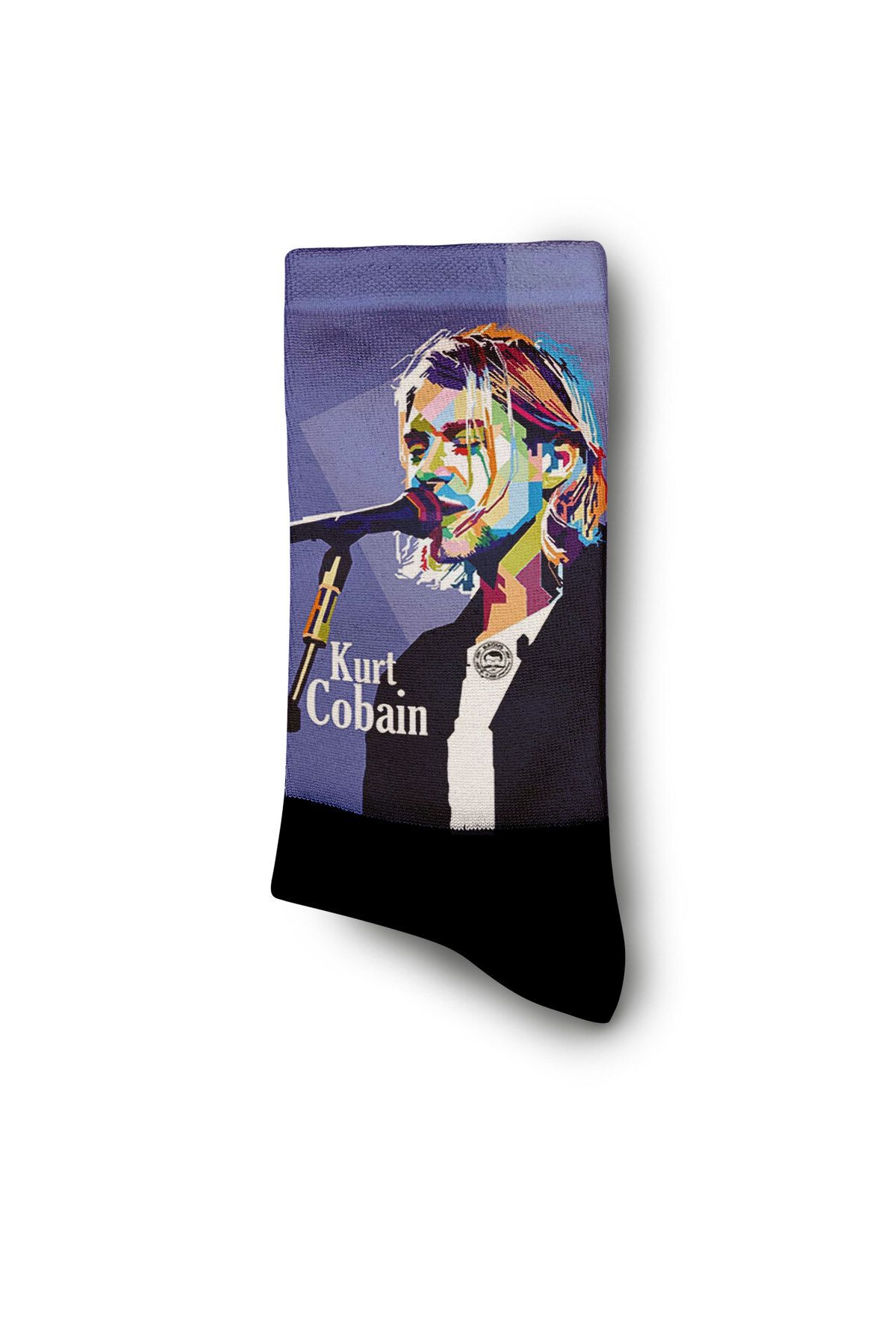 Apollo Socks-Kurt Cobain - Nirvana Colorful Drawing Socks - Unisex 3