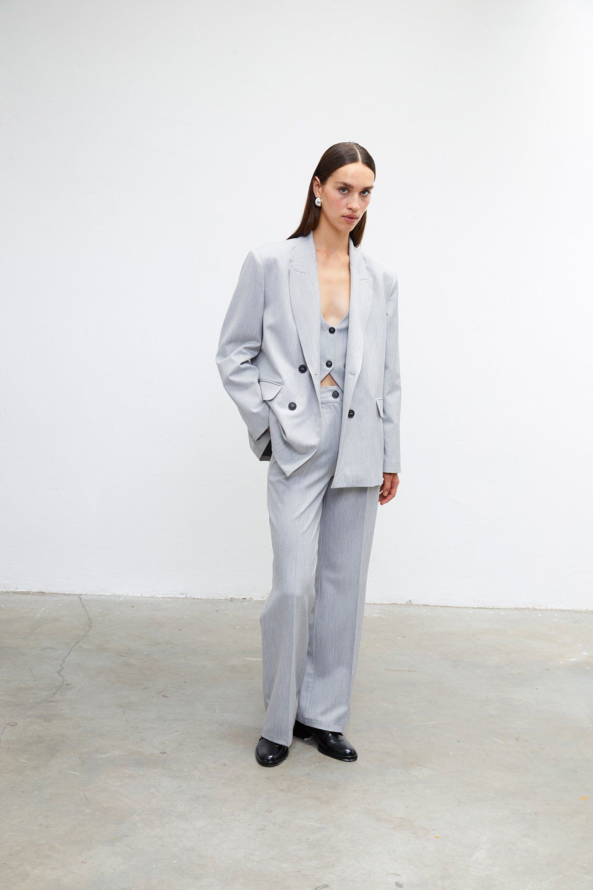VATKALI Loose fit feminine cut blazer Trendyol