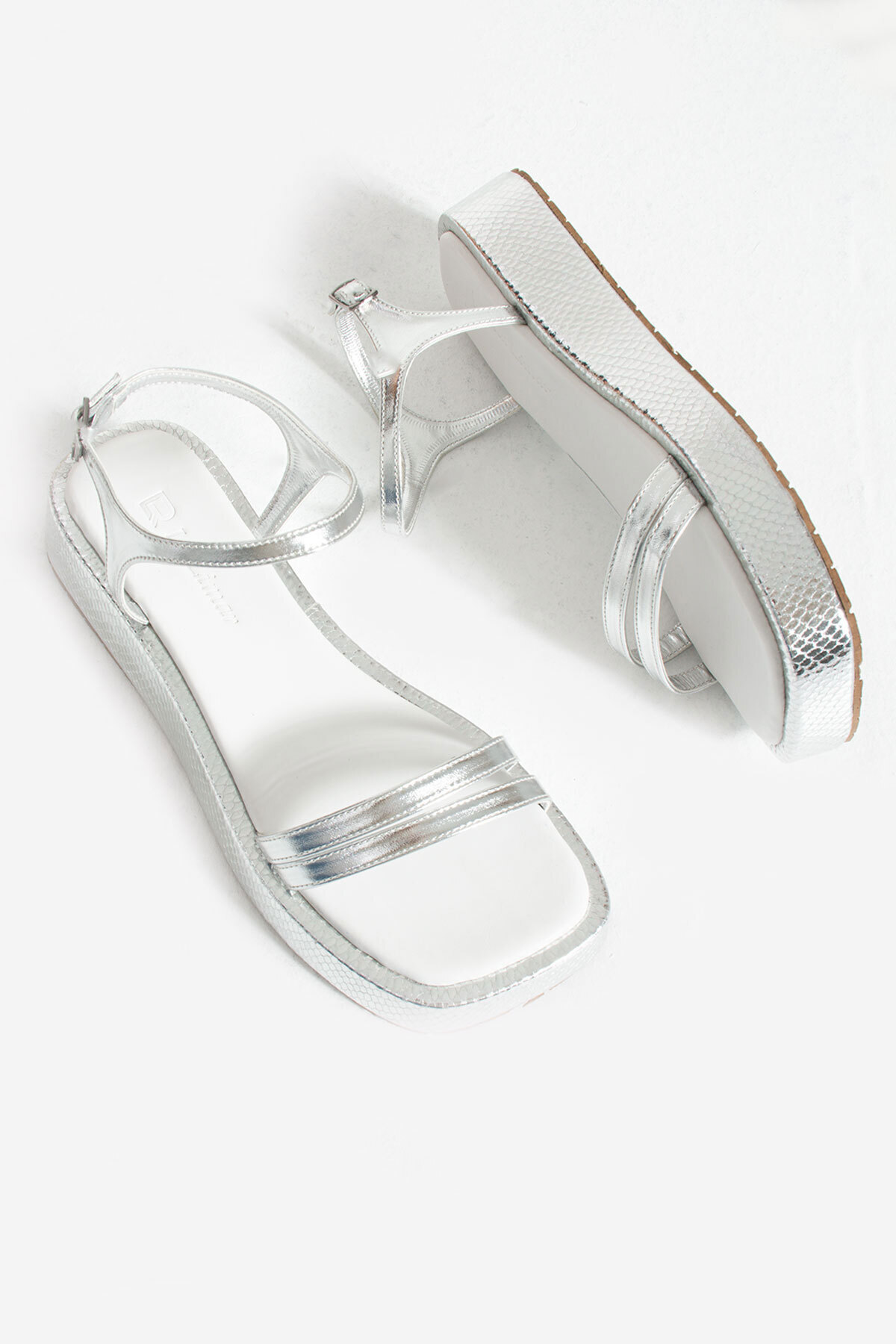 صندل زنانه نقره اي La Limar | 1287 اورجینال - تصویر 4