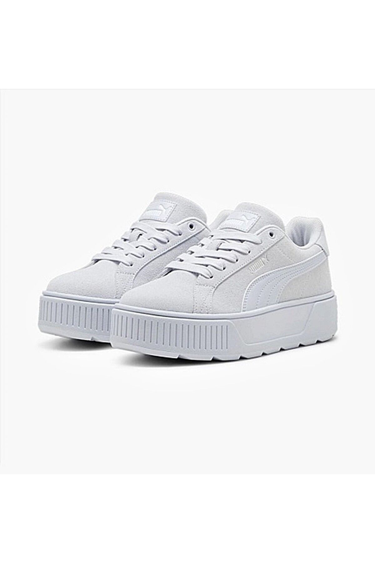 Puma suede platform grey discount