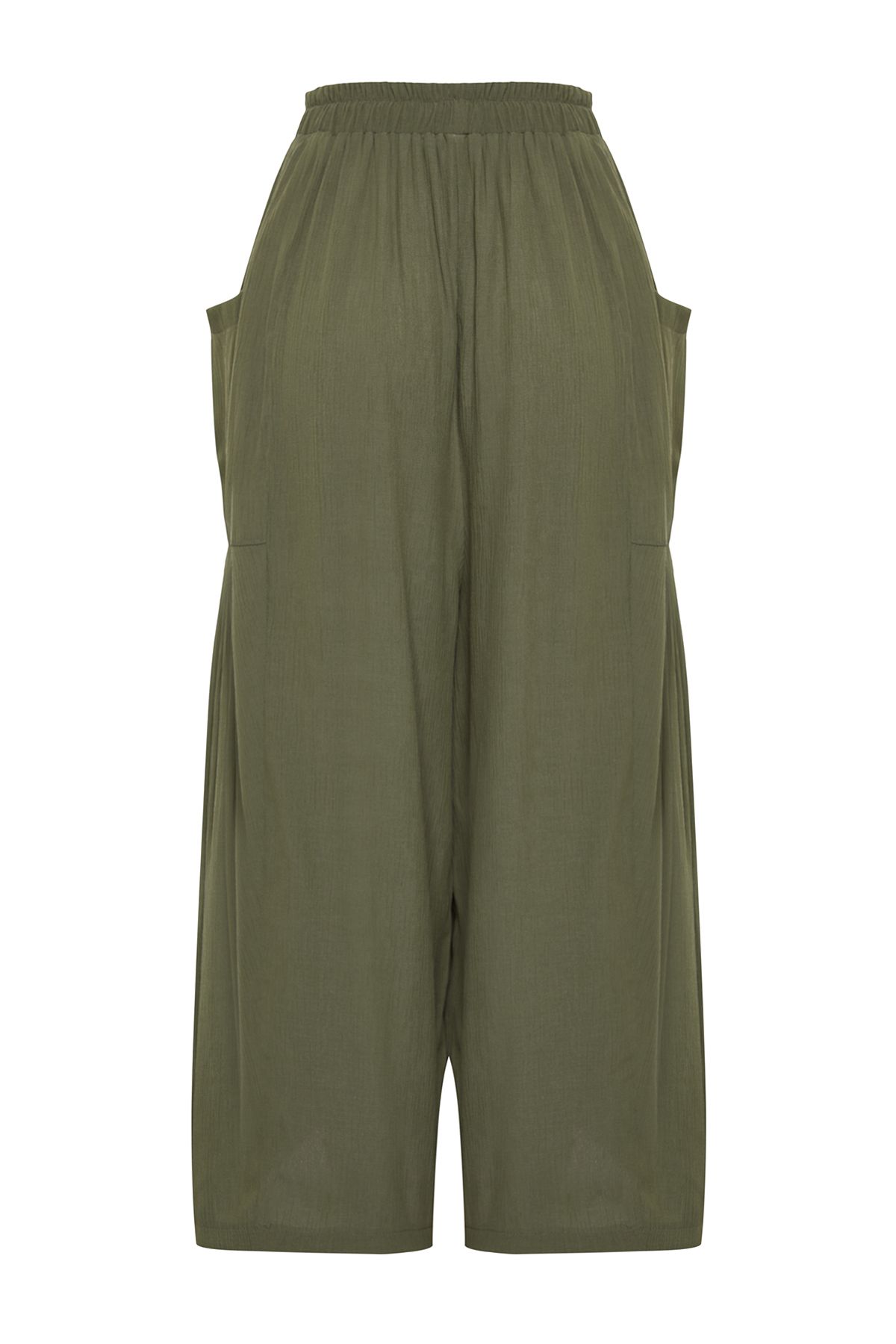 trendyolmilla-womens-khaki-plain-regular-wais