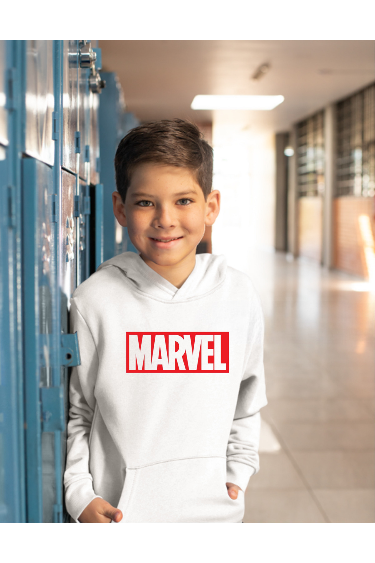 Boys Hooded Marvel Printed Sweatshirt- Hulk Printed Sweatshirt Ages 2 - 14