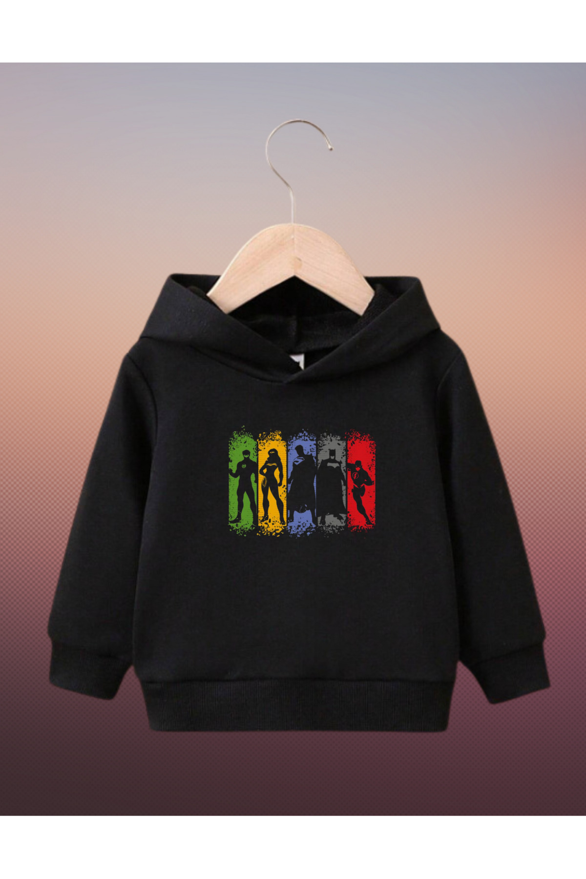 سویشرت پسرانه مشکی AEMİ | marvelçocuk-aemi اورجینال - تصویر 2