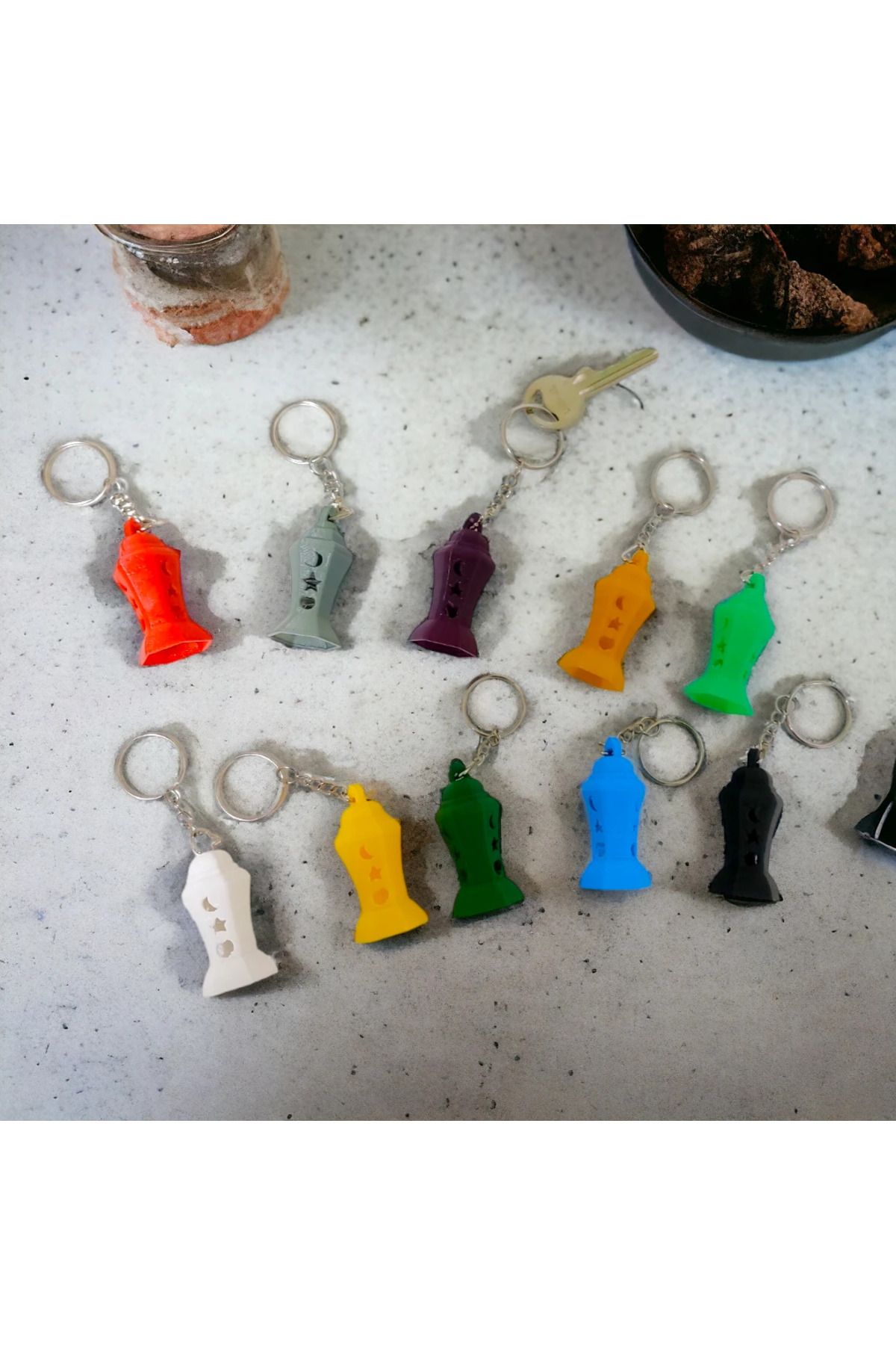 EDAFA3D-3D Ramadan lantern Plastic Keychain 2