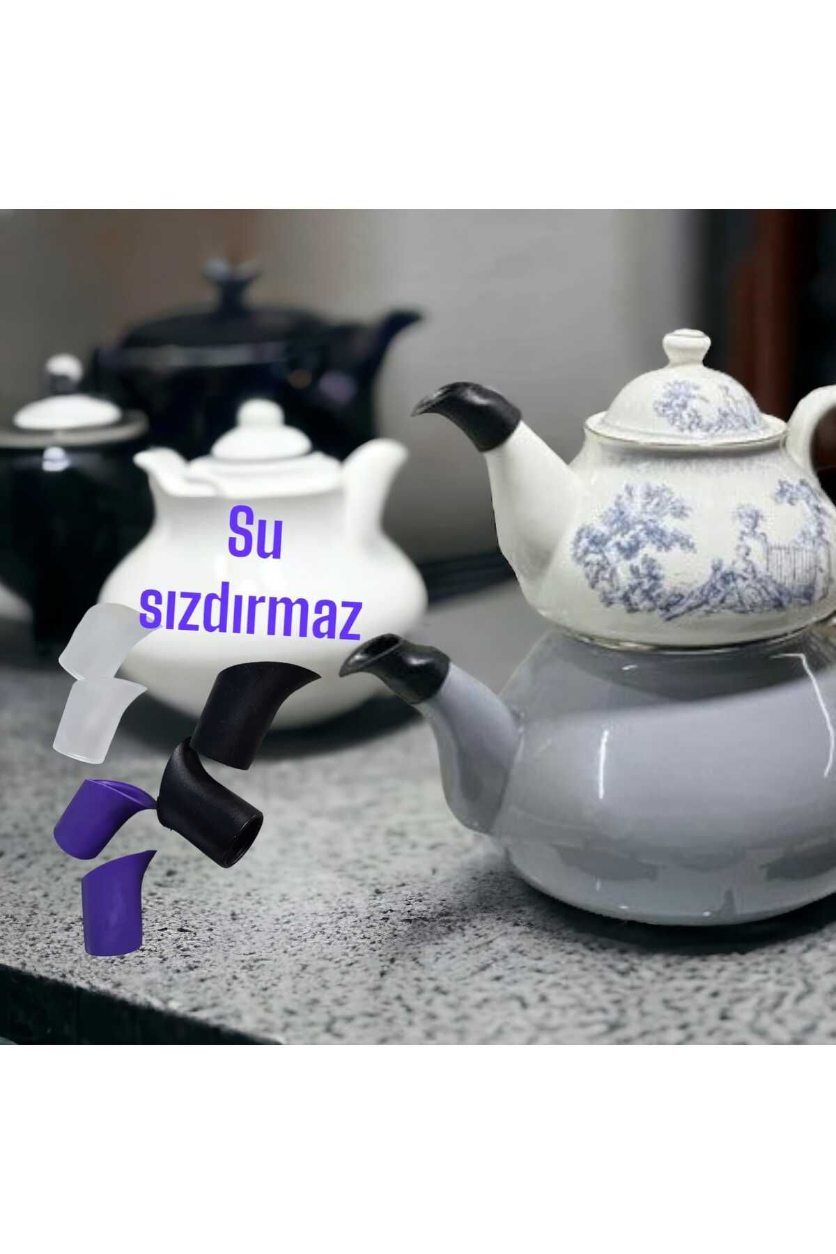 ÇEÇEN HOME 2'li Çaydanlık Sızdırmaz Önleyici Her Çaydanlık Boyutuna Uygundur
