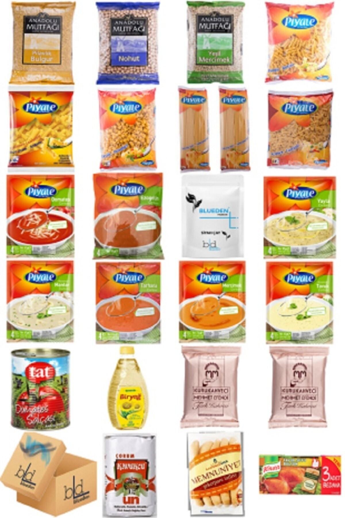 Piyale bd blueden - Ramazan Paketi Kumanya Ezrak Gıda Yardım Kolisi 24 Parça 78 Nolu Paket