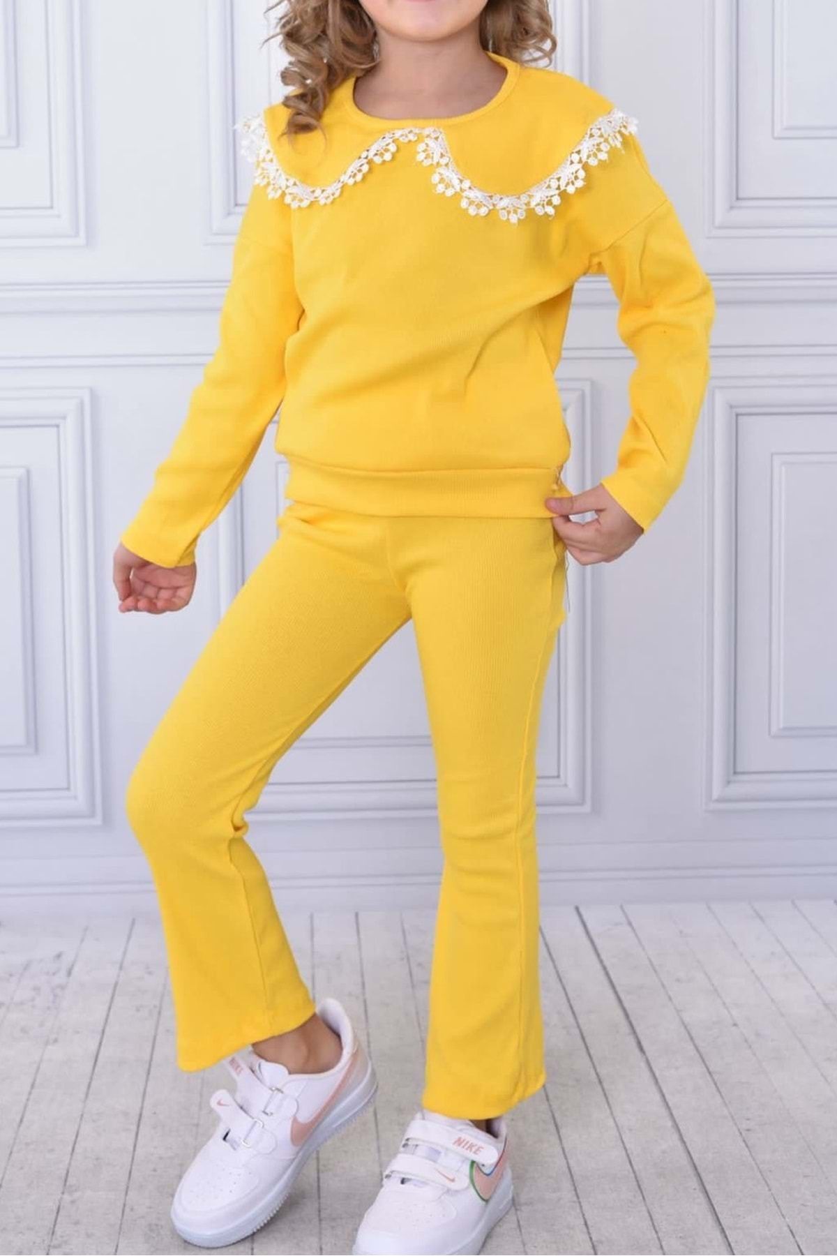 Kids yellow sweatsuit sale