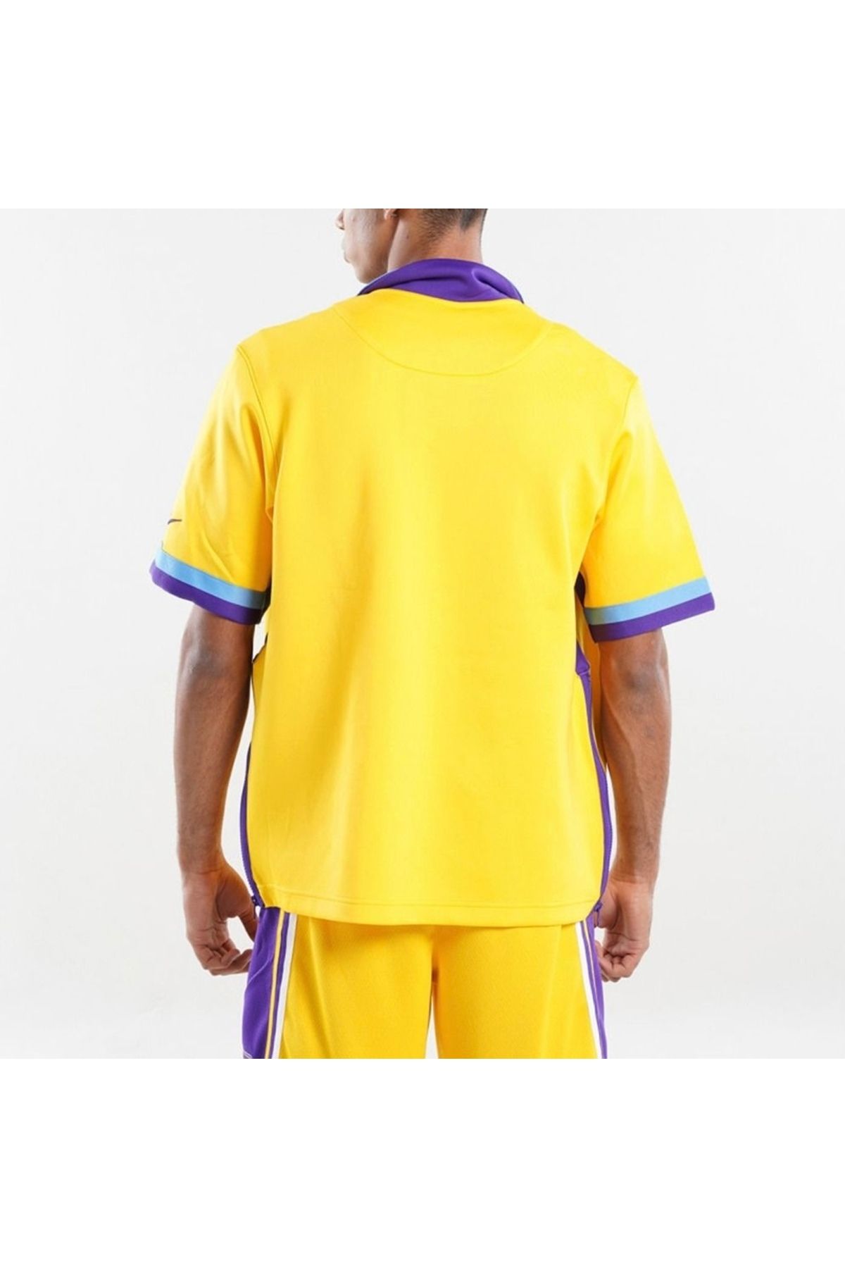 Nike-NBA Los Angeles Lakers Showtime City Edition Warmup Jersey T-shirt (WIDE CUT) 5