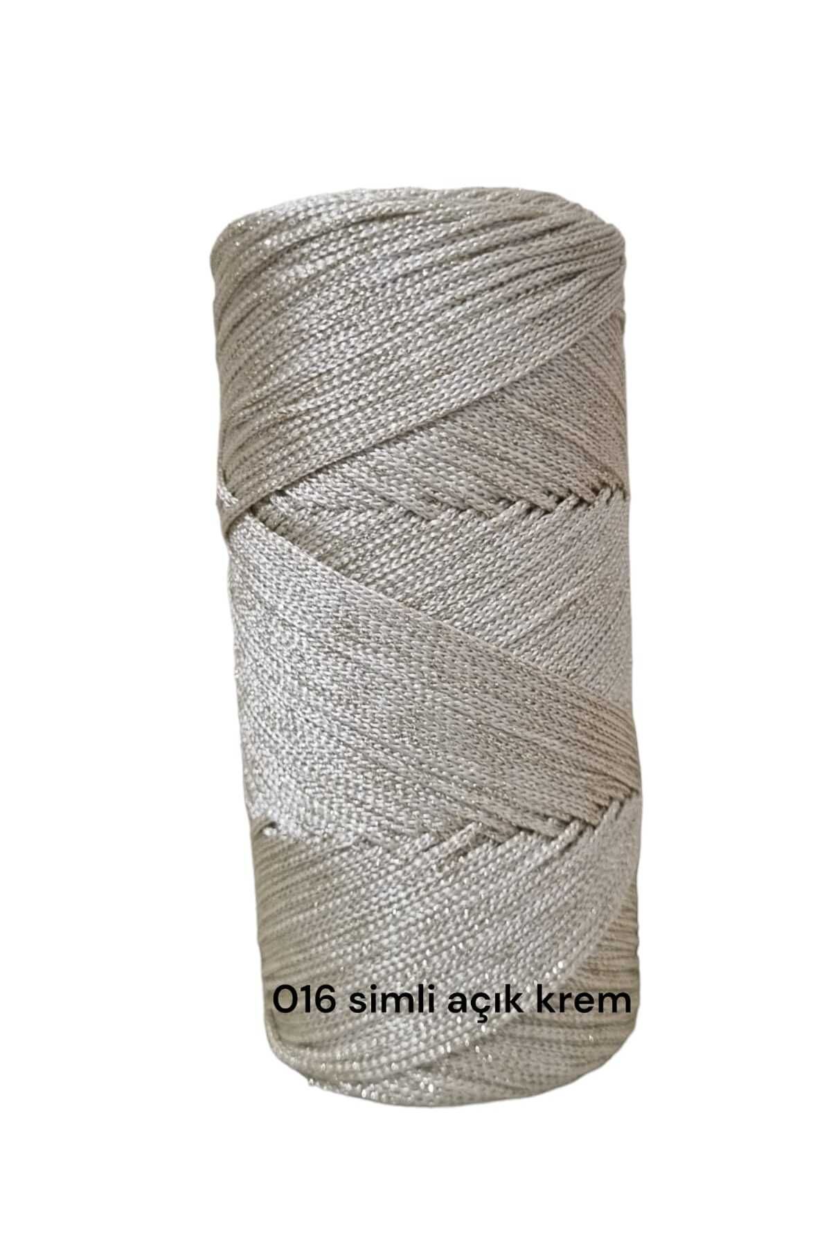 erdoğan hobi-Glitter Macrame Thread 200gr Crystal Macrame Thread Bag Thread Knitting Thread Runner Knitting Thread No3 -1mm Macrame Thread 2