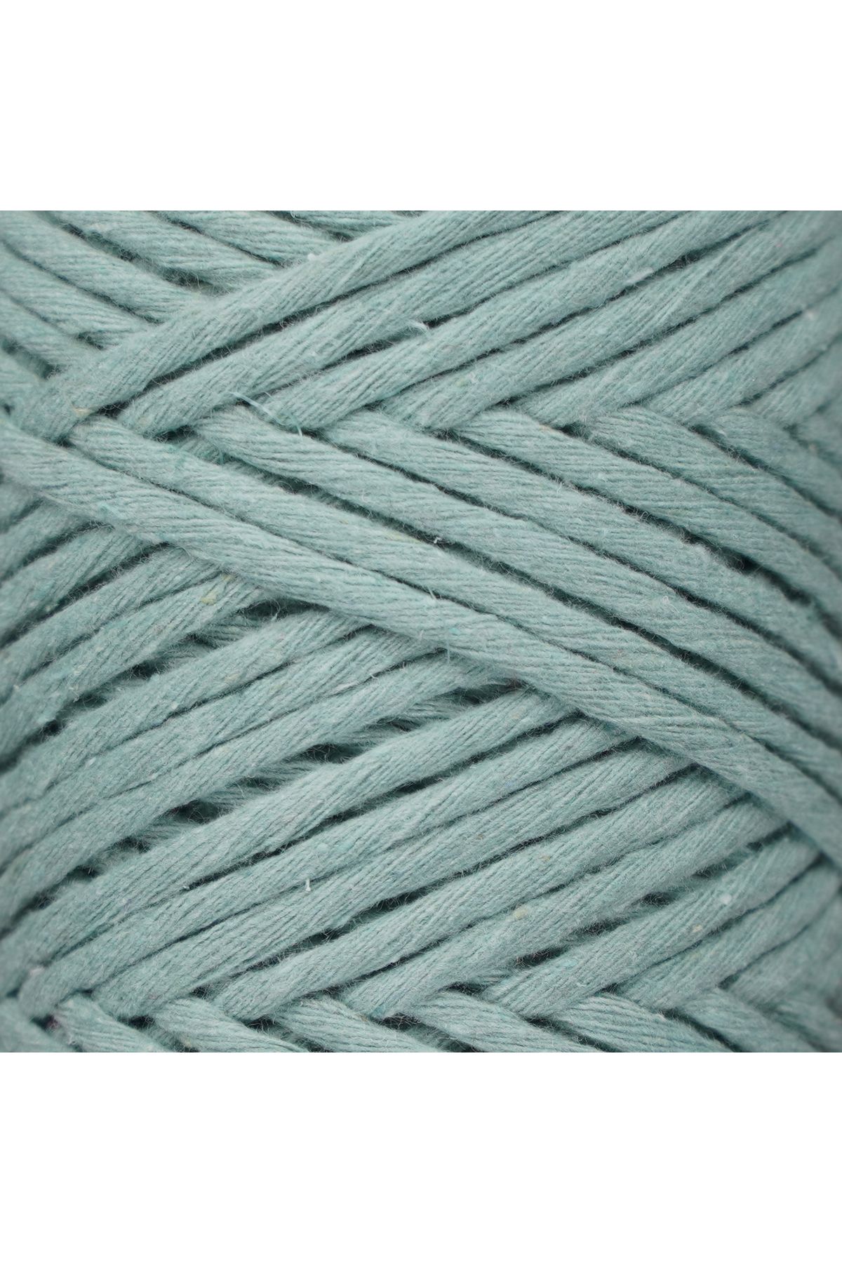 Makromecity-Scalloped Macrame Thread 3mm Scalloped Cotton Macrame Thread Macrame Thread Green 3