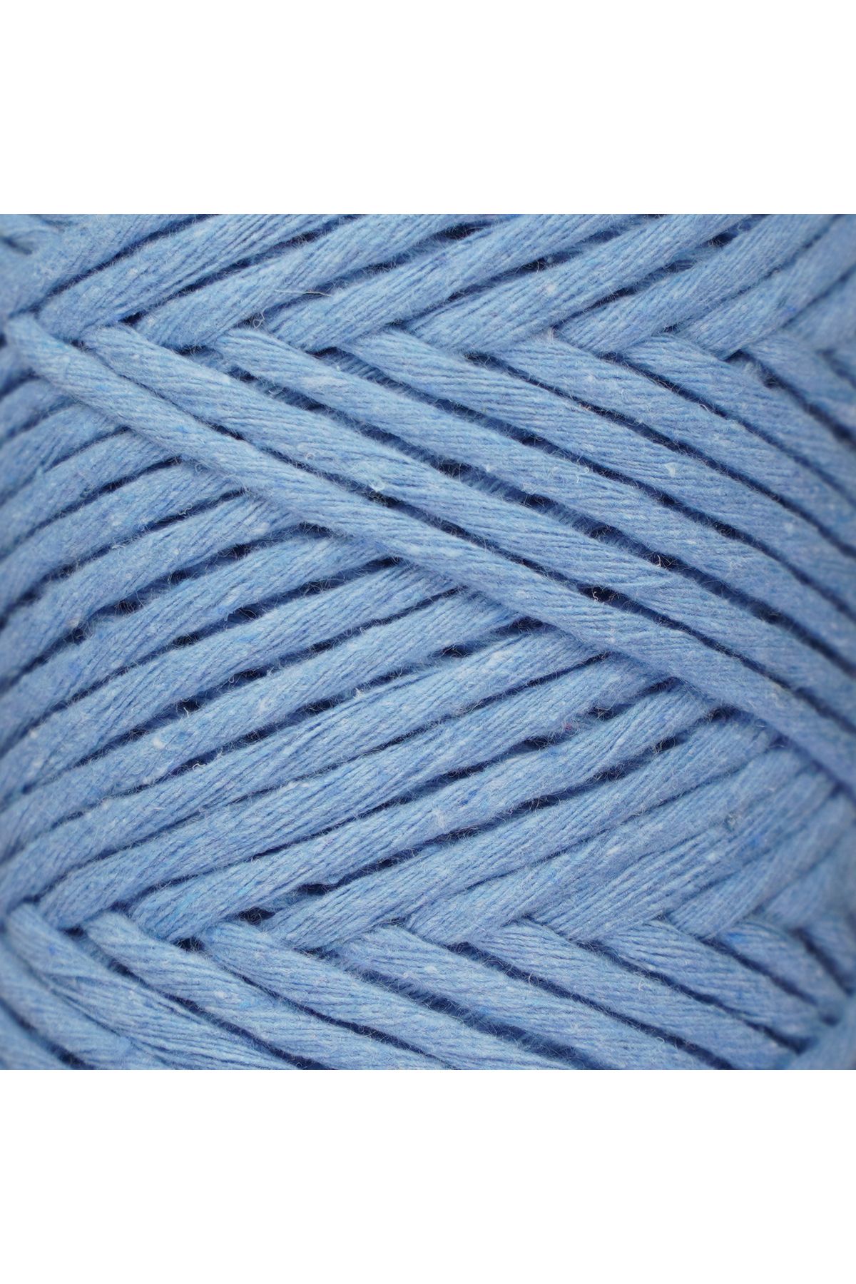 Makromecity-Scalloped Macrame Thread 3mm Scalloped Cotton Macrame Thread Macrame Thread Baby Blue 3