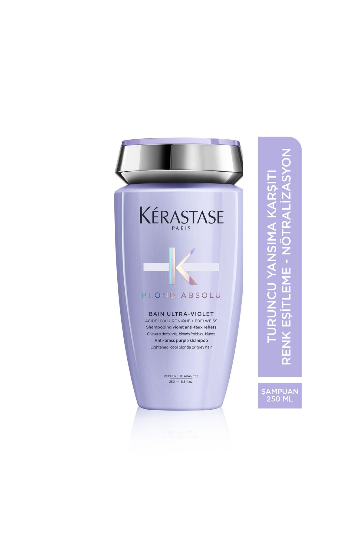 Blond Absolu Bain Ultra-Violet Purple Shampoo that Neutralizes Unwanted Orange Reflections 250 ml