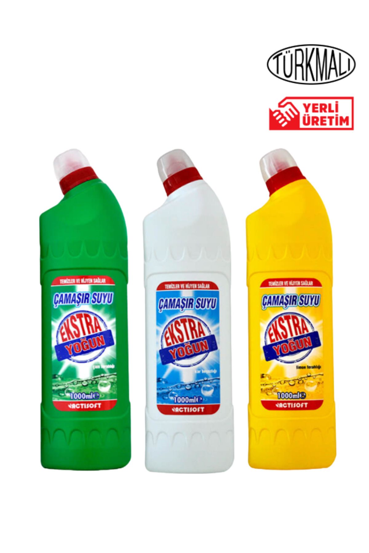 actisoft Ultra Çamaşır Suyu Çam Ferahlığı&Kar Beyazlığı&Limon 1000ml