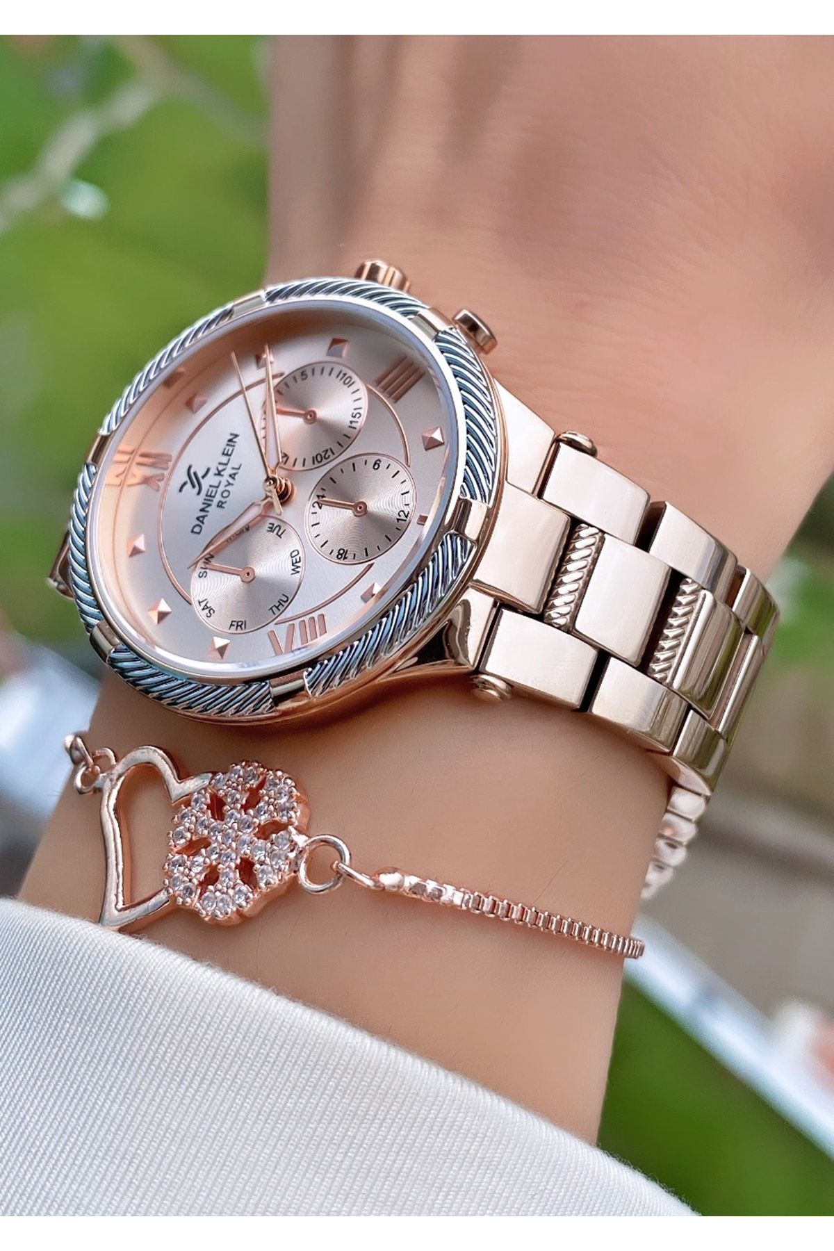 Daniel klein online rose gold watches
