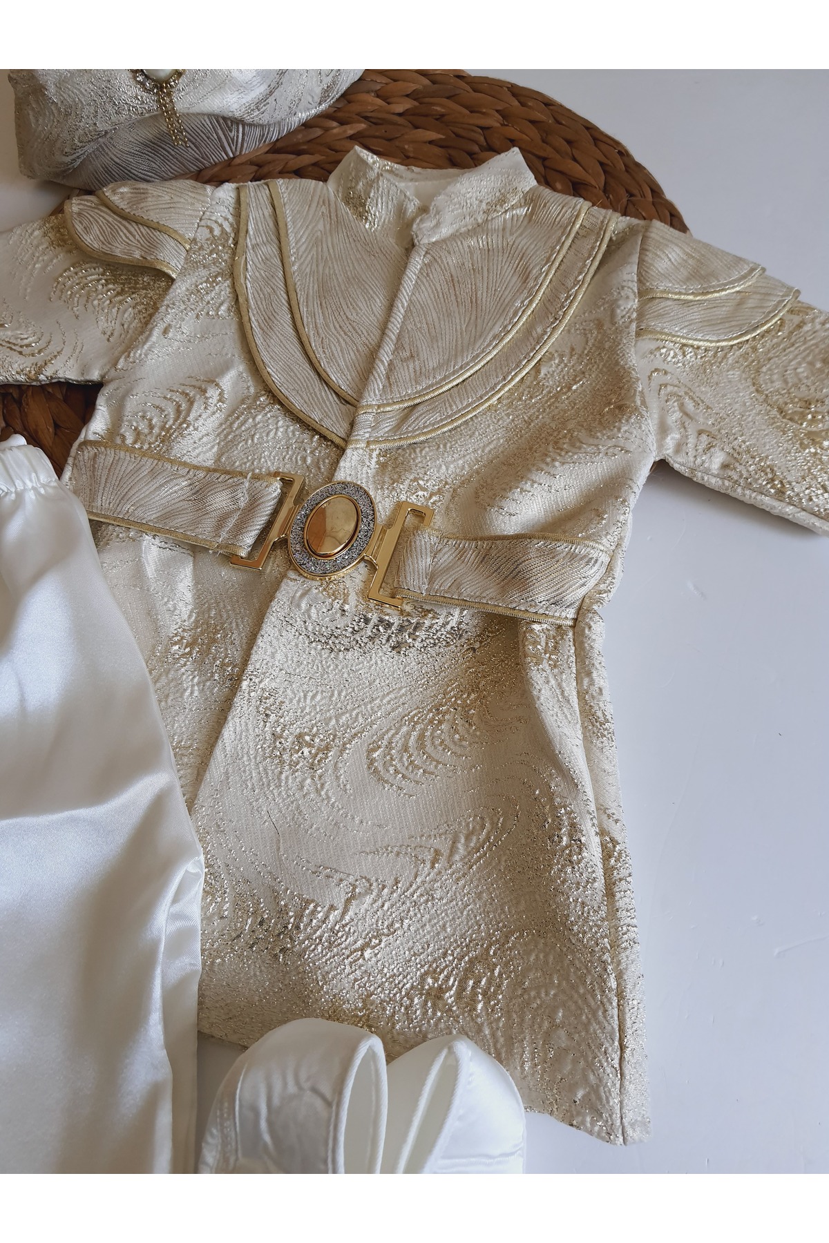 PİLEKİ BABY (PATİKLİ) 0 6 Ay Ve 1 Yaş Mevlüt Ve Sünnet Kıyafeti Bebek Mevlütlük Sünnetlik Takım fotoğrafı 4 (önizleme)