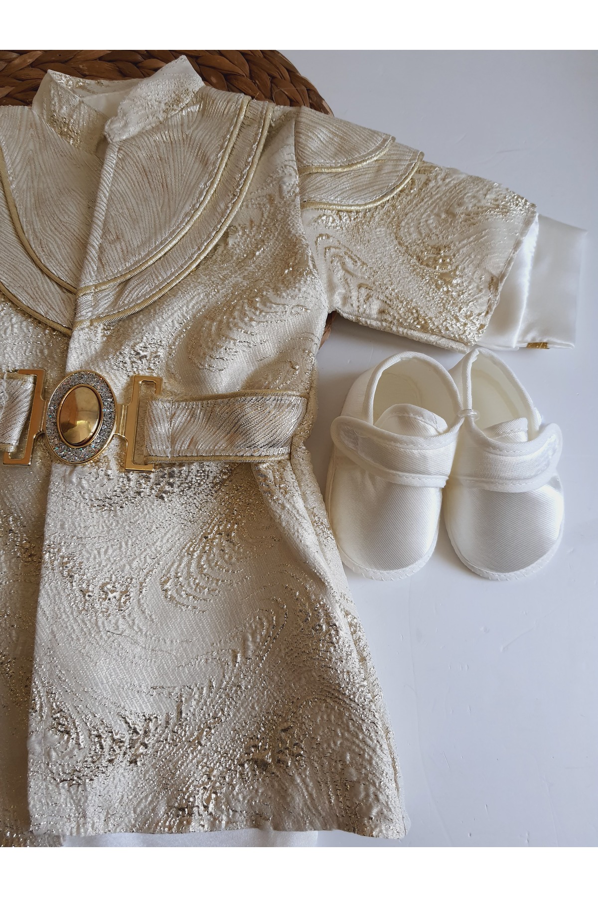 PİLEKİ BABY (PATİKLİ) 0 6 Ay Ve 1 Yaş Mevlüt Ve Sünnet Kıyafeti Bebek Mevlütlük Sünnetlik Takım fotoğrafı 2 (önizleme)