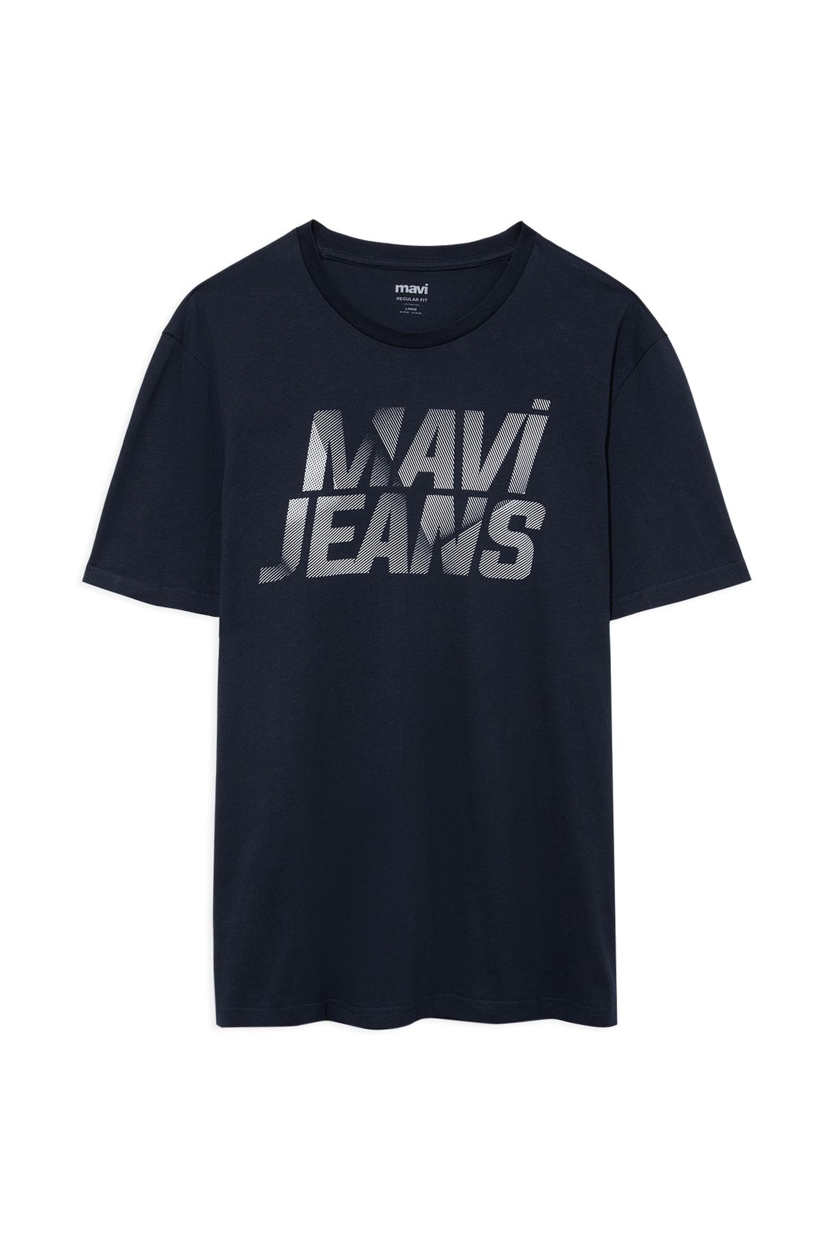 Mavi تی شرت آبی پیراهن جین چاپ شده به طور منظم / برش معمولی 0610260-70490