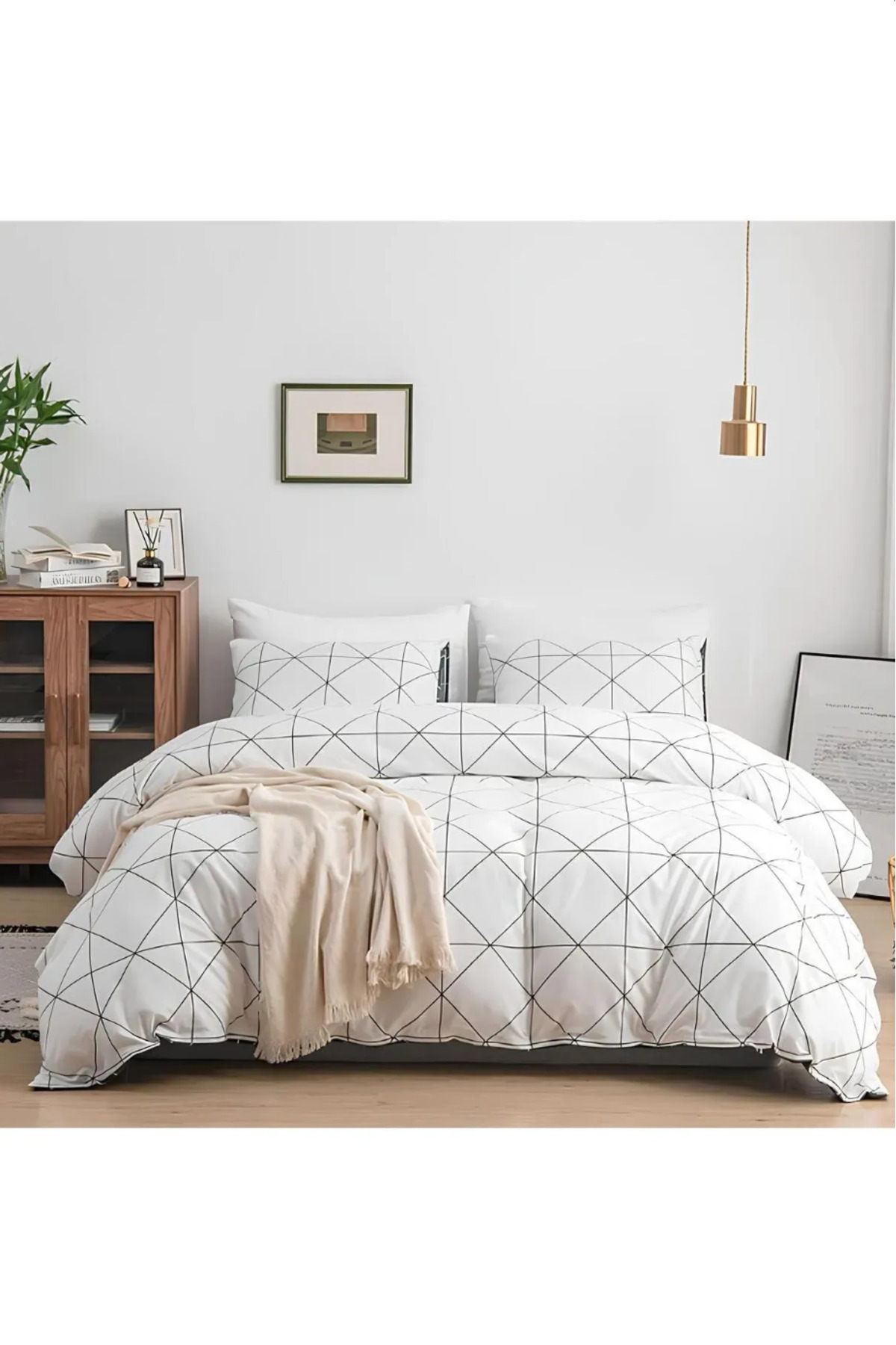 Duvet Cover Set Cotton Hawaiian Mint Double (without conflicts)