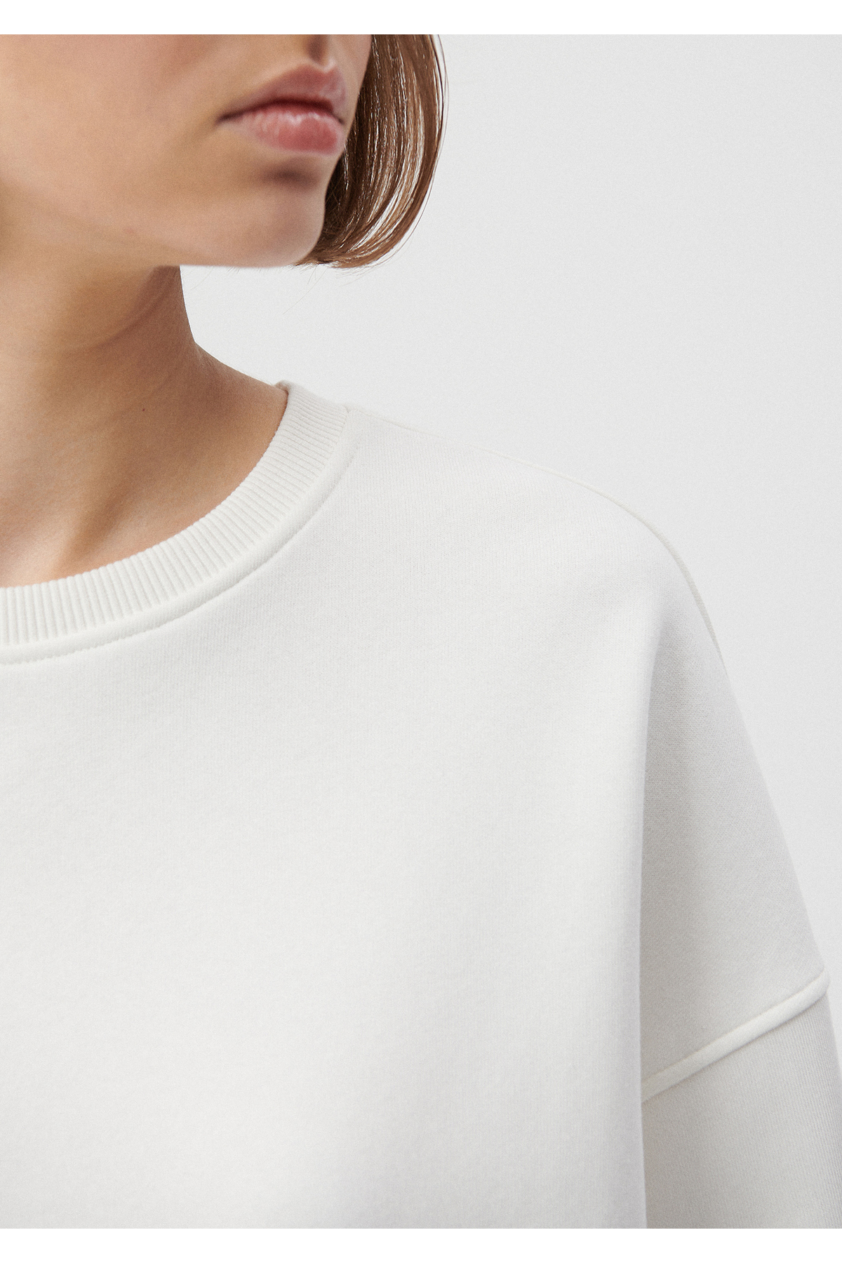 سویشرت زنانه سفید ماویMavi | 1611769 اورجینال - تصویر 5