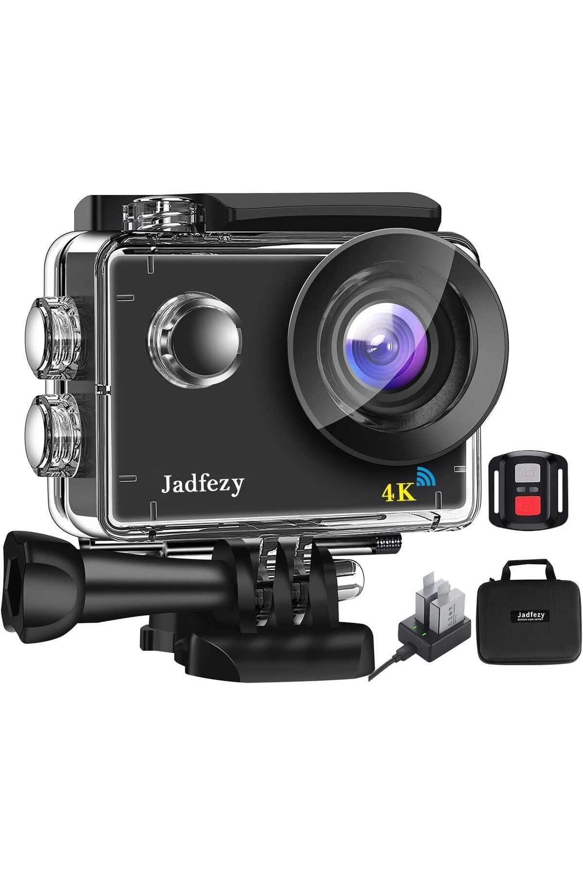 Jadfezy 4K 30 fps Hareket Kamerası: Wi-Fi, Uzaktan Kumanda ve Geniş Açılı Lens