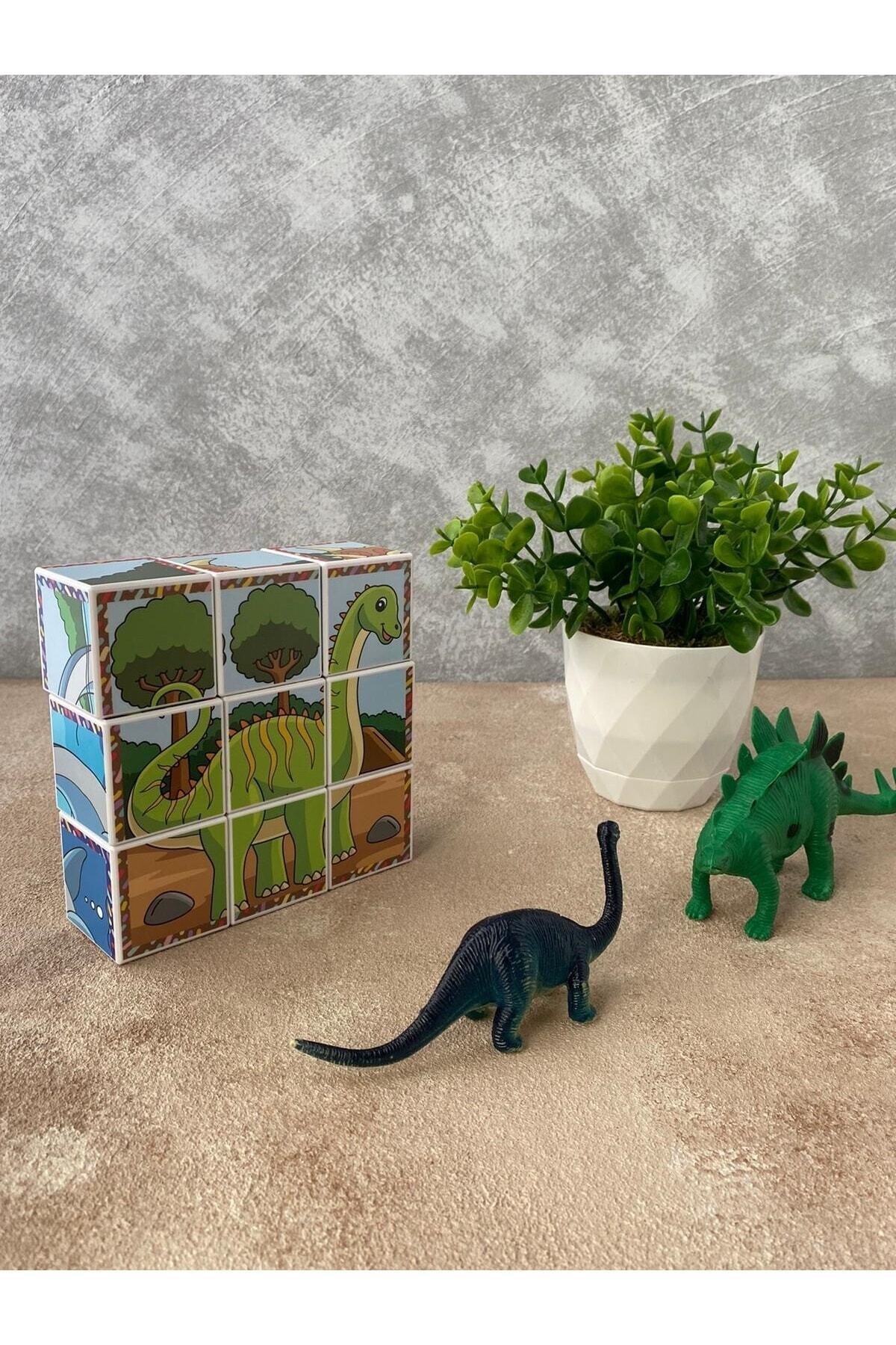 KÜPSS Dinozorlar Manyetik Küp Puzzle - 6 Farklı Yapboz (SERİ 2) fotoğrafı 7 (önizleme)