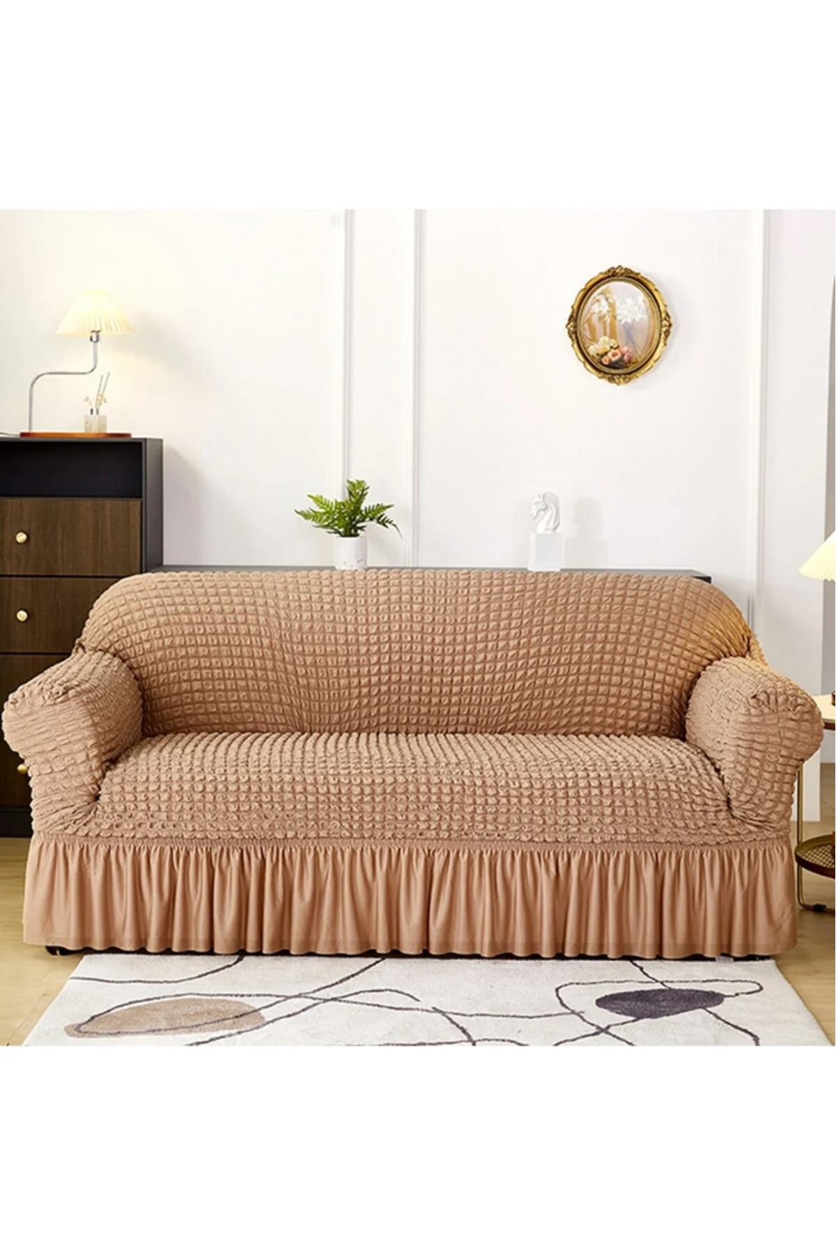 Bürümcük sofa,sofa, sofa bed,elastic, flexible,skirted sofa cover for 3 people