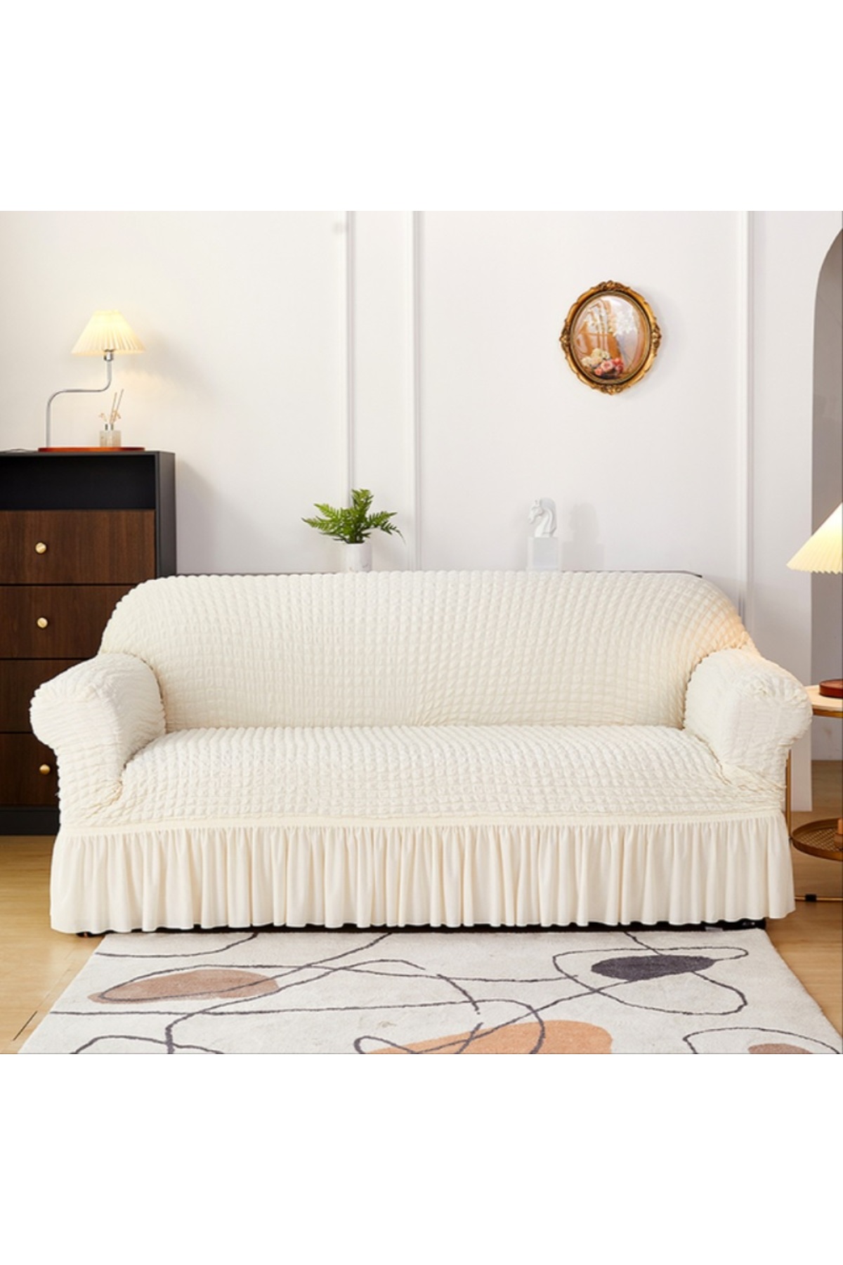 Bürümcük sofa,sofa, sofa bed,elastic, flexible,skirted sofa cover for 3 people
