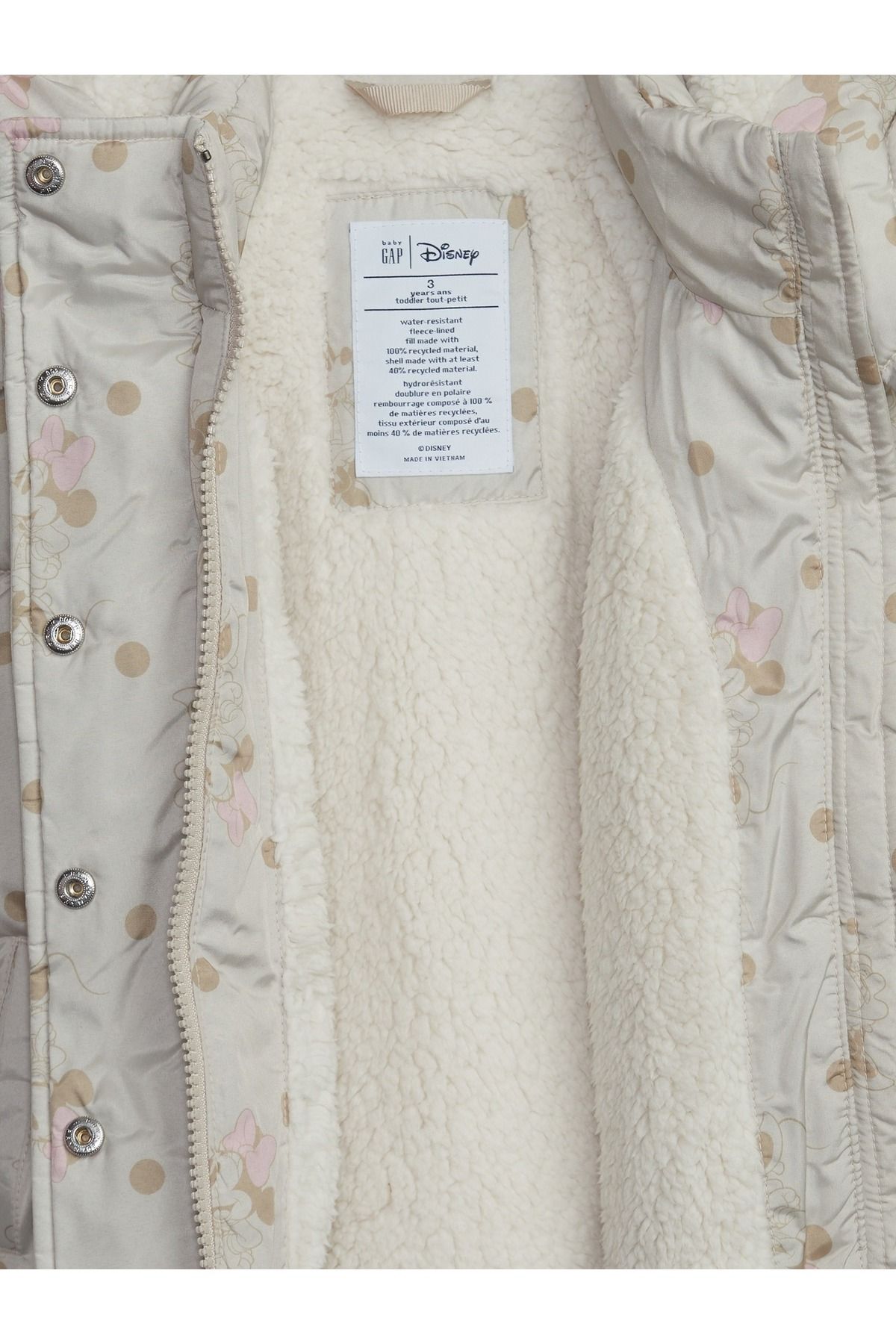 GAP K z Bebek Bej 100 Geri D n t r lm Minnie Mouse Sherpa