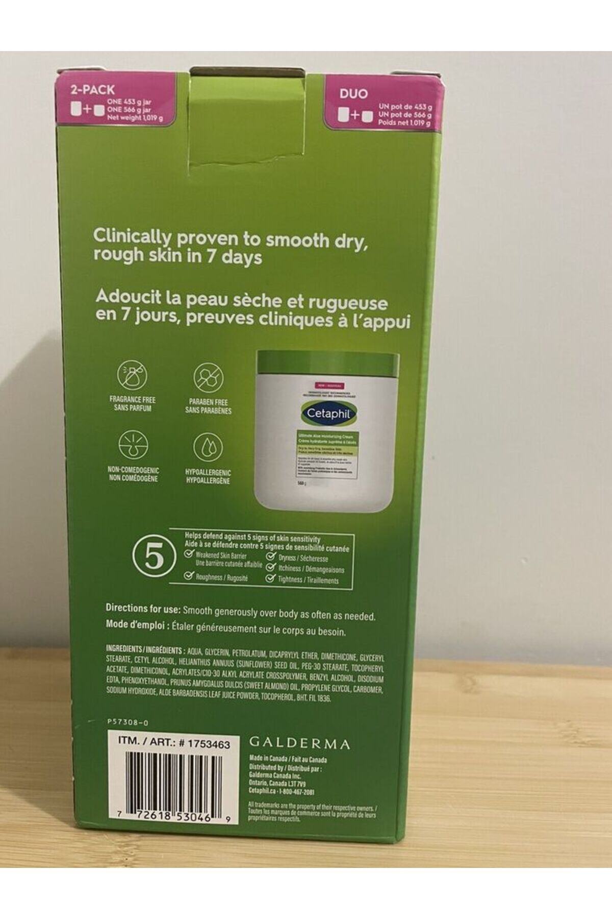 Cetaphil-Ultimate Aloe Cream Set of 2 - 1019ml Dry and Very Dry Sensitive Skin 6