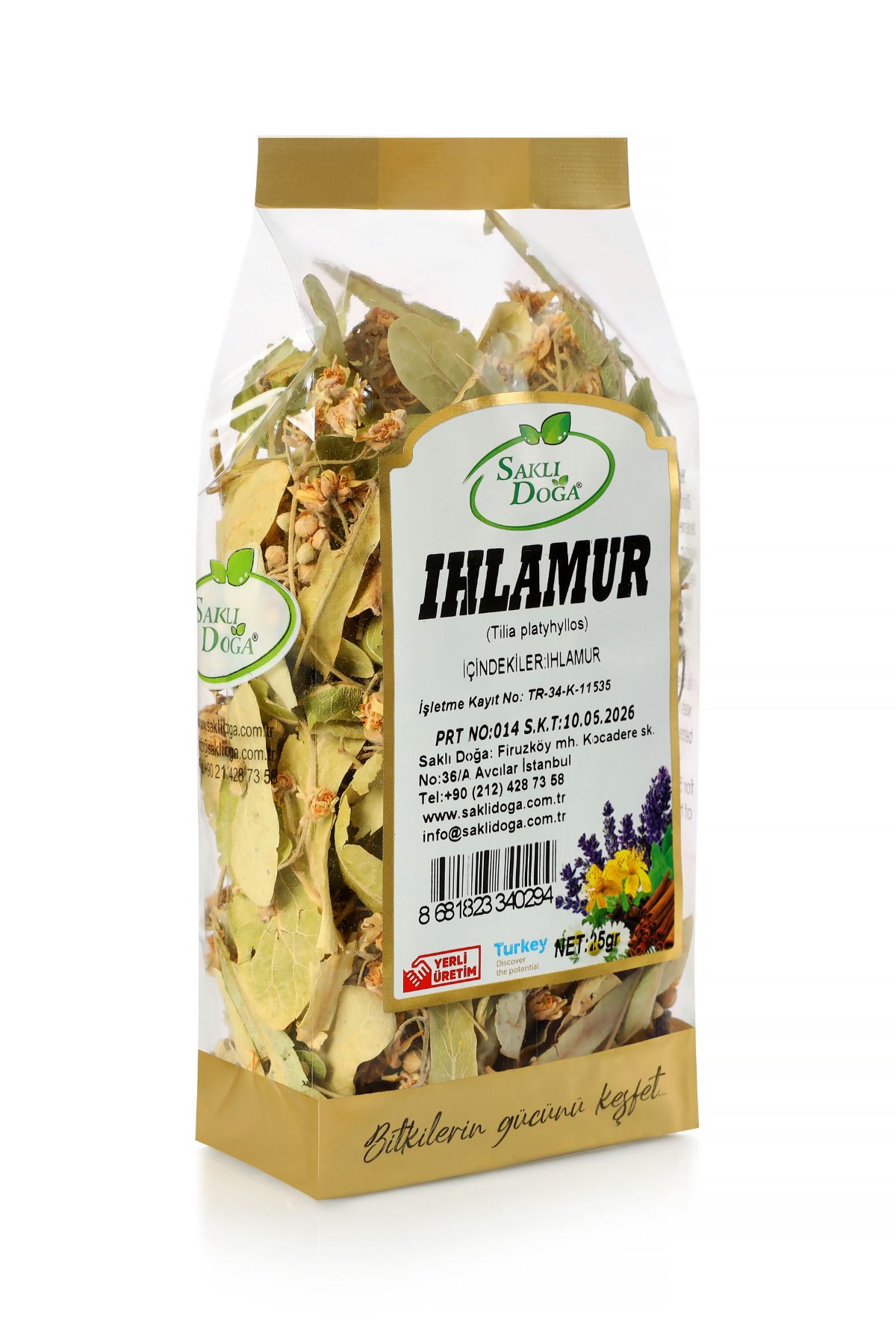 SAKLI DOĞA Premium Ihlamur 25 Gr - Yaprak Ihlamur