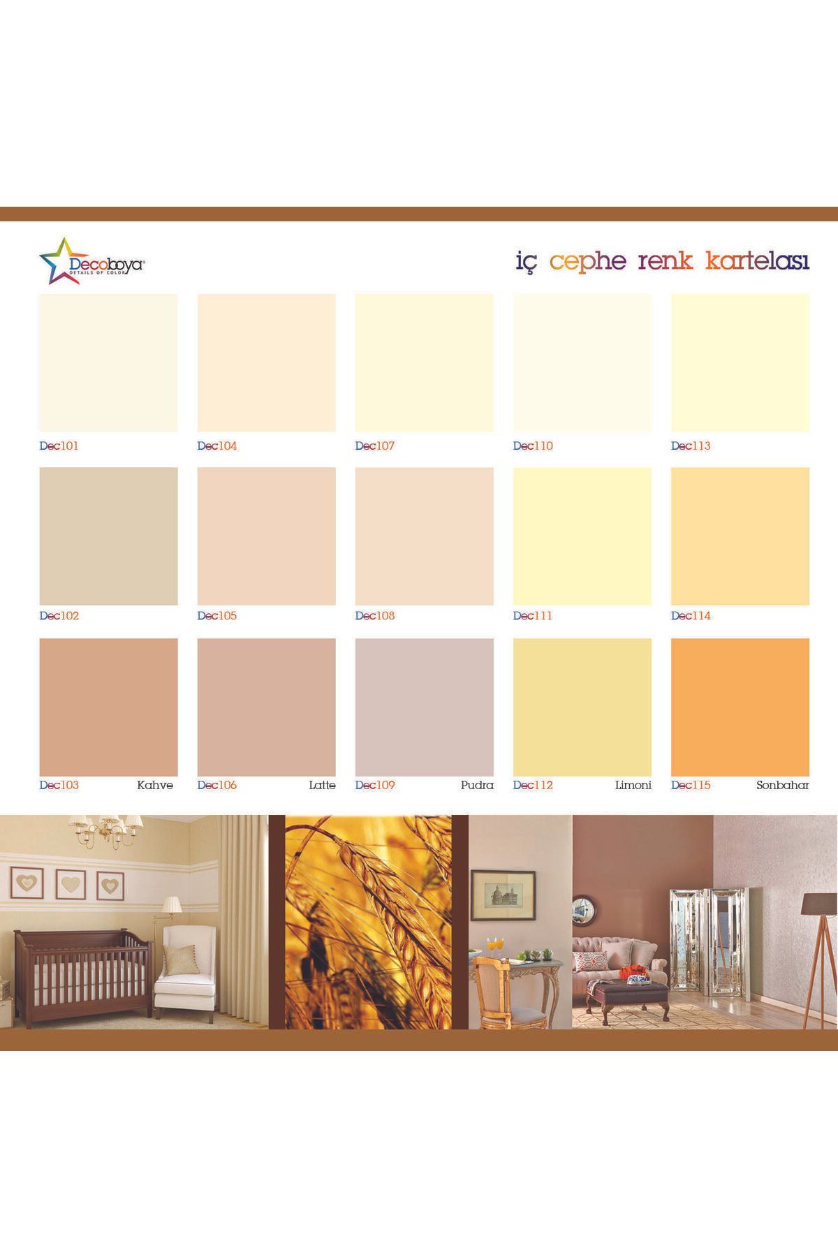 Deco Color Plastik Mat İç Cephe Duvar Boyası 3 Kg Tüm Renkler - 2