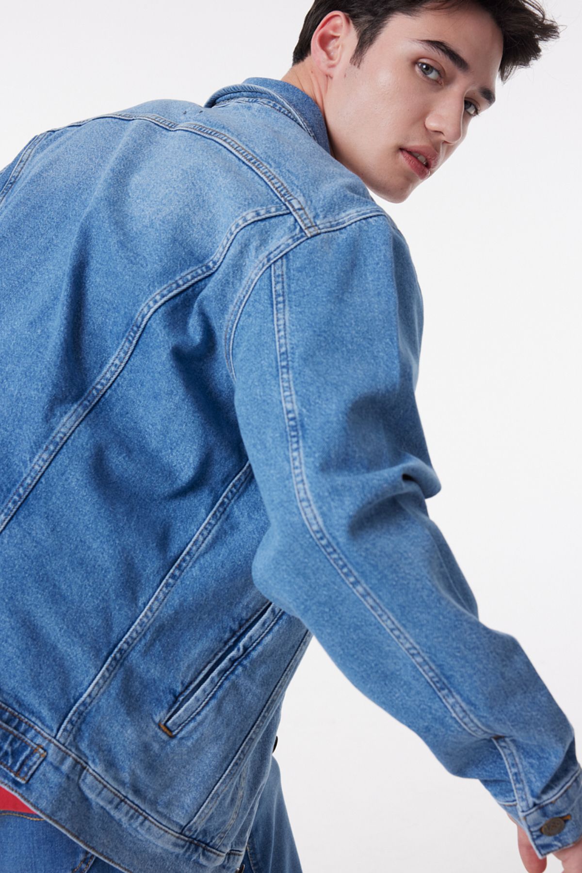 Denim full sleeve jacket hotsell