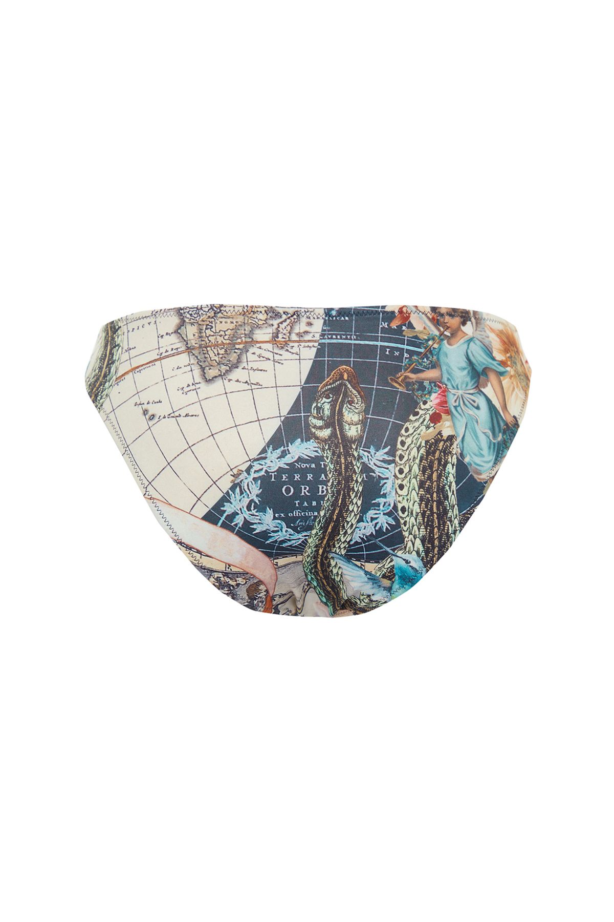 Trendyol Collection-Regular Fit Ethnic Patterned Bikini Bottom - Tbess22Ba0306 9