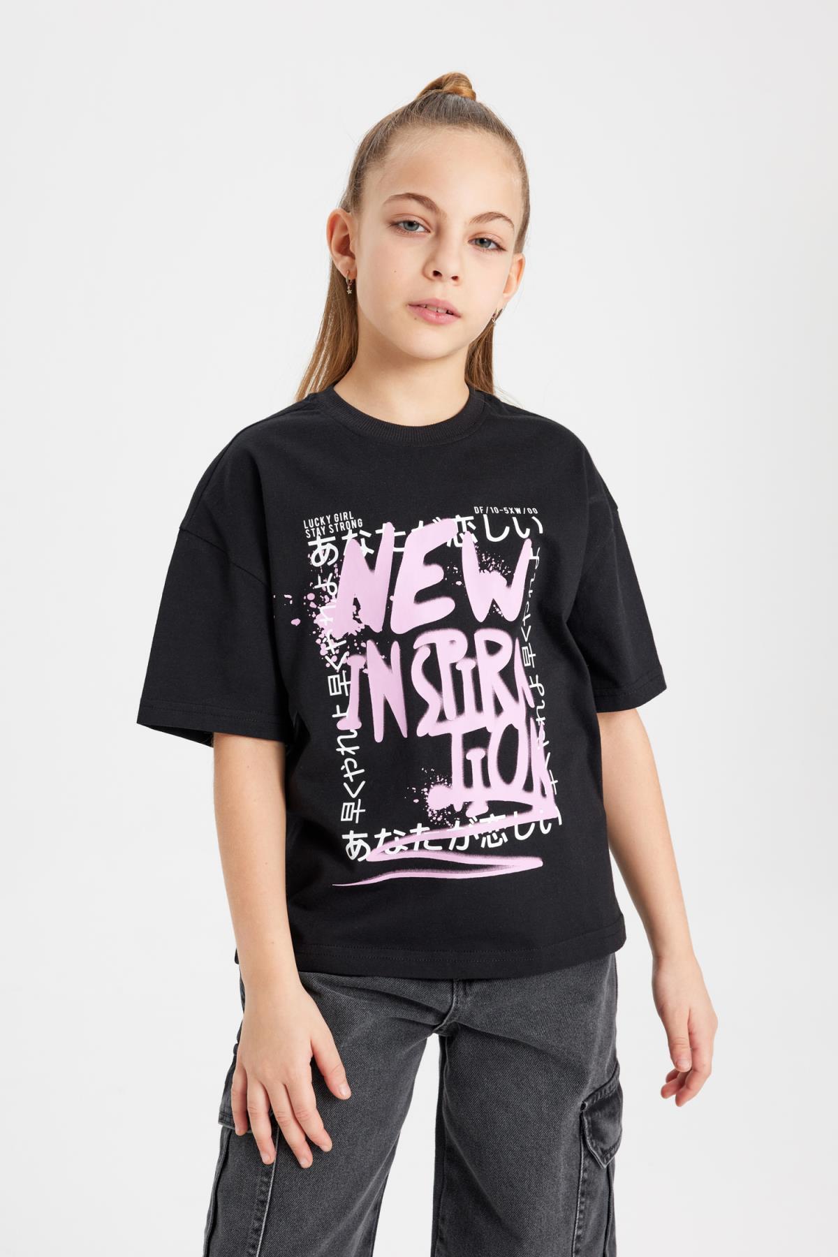 تی شرت دخترانه دفاکتو | B5092A824SM Defacto - Image 3