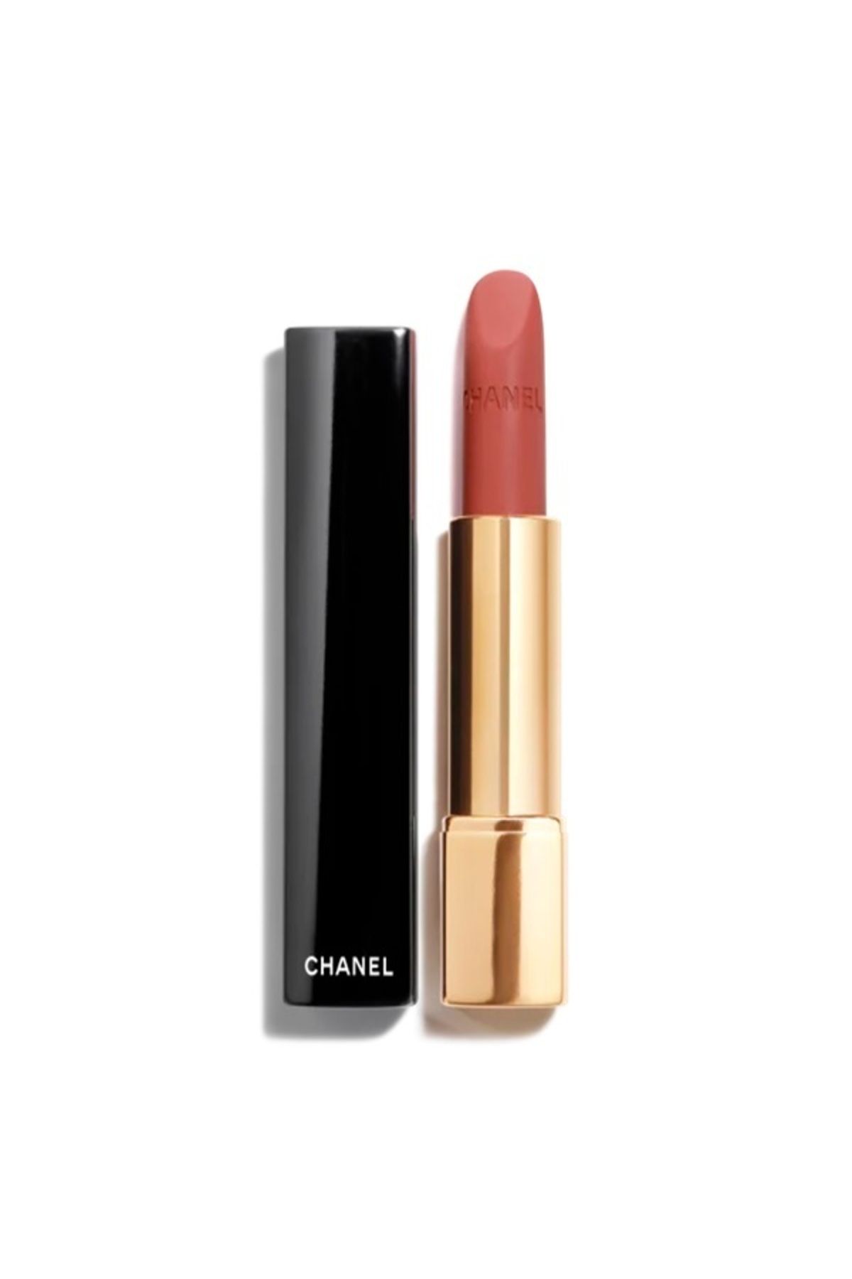 Chanel رژ لب مات درخشان ALLURE VELVET با رنگدانه ماندگاری طولانی رنگ آجری