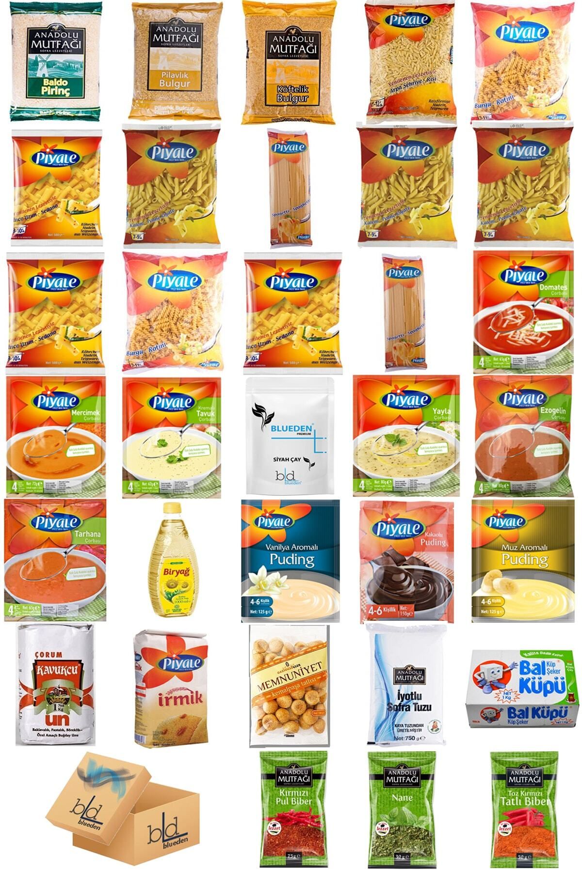 Piyale bd blueden - Ramazan Paketi Kumanya Ezrak Gıda Yardım Kolisi 33 Parça 24 Nolu Paket