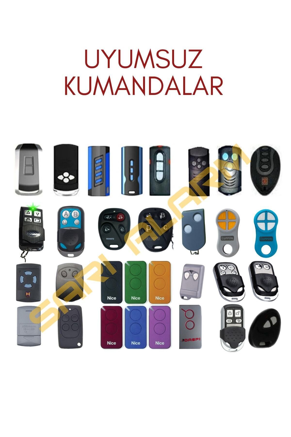 sarıalarm-جهاز التحكم الذكي في مصراع المرآب الذي يمكن تشغيله (NİCE، BFT، HILAND، FAAC VB) 5