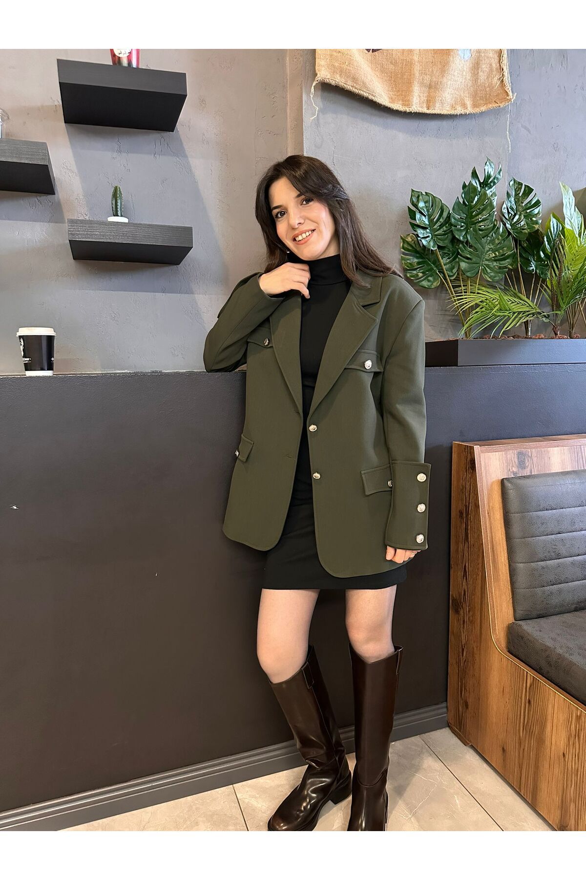 e butiğim-PREMIUM JACKET with BUTTON DETAIL 3