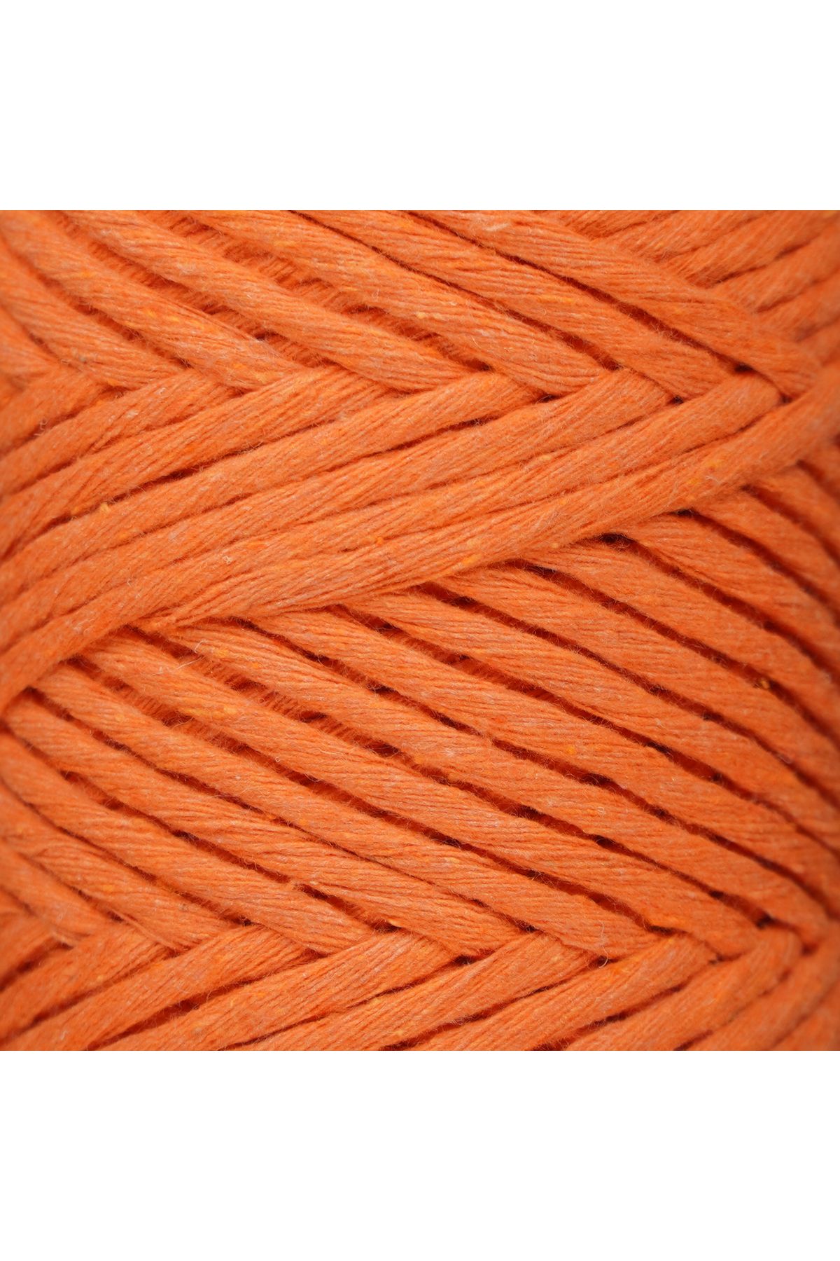 Makromecity-Scalloped Macrame Thread 3mm Scalloped Cotton Macrame Thread Macrame Thread Orange 3