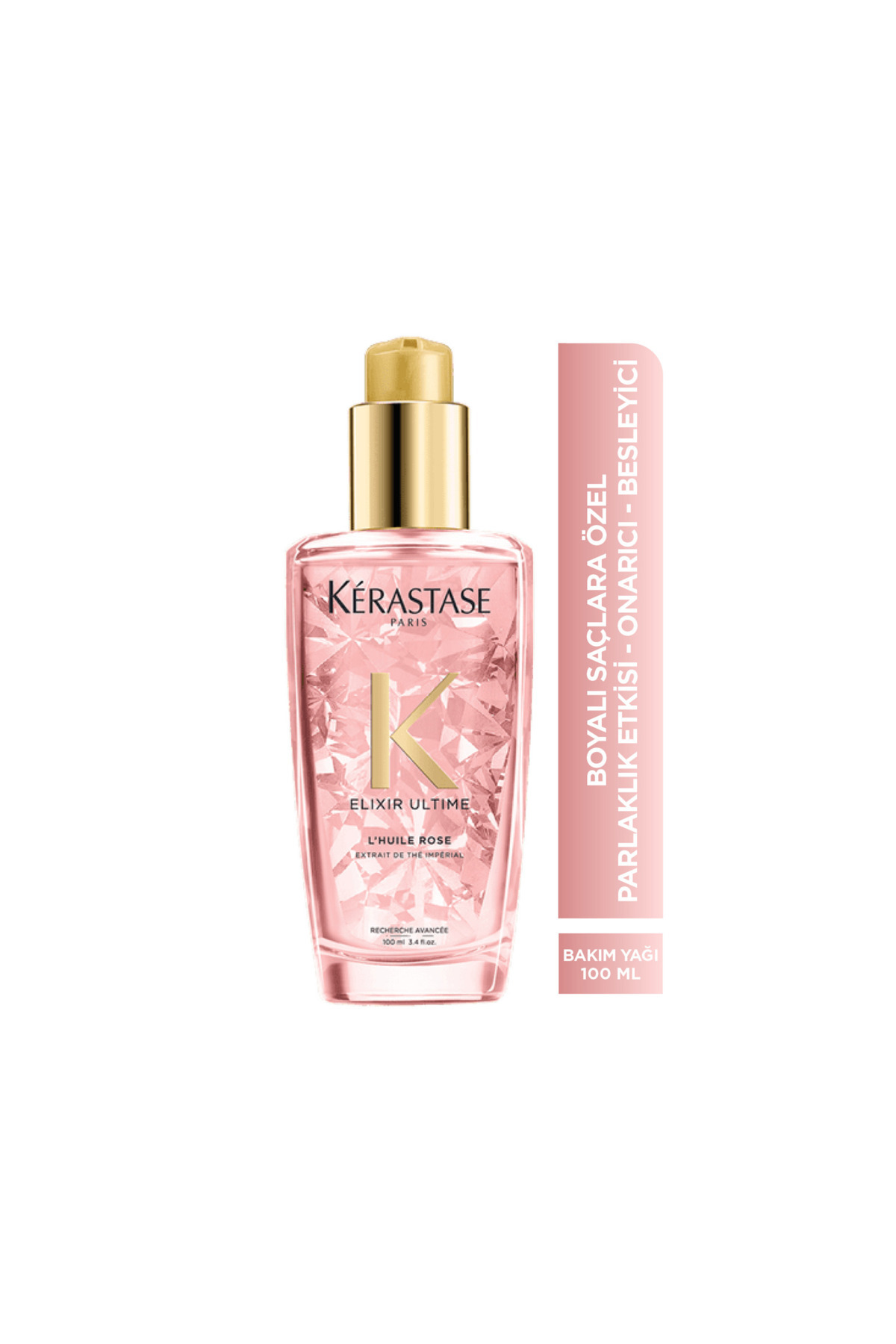 Elixir Ultime L'Huile Rose Color-Protecting Care Oil Special for Dyed Hair, Adding Shine to Hair 10 ml