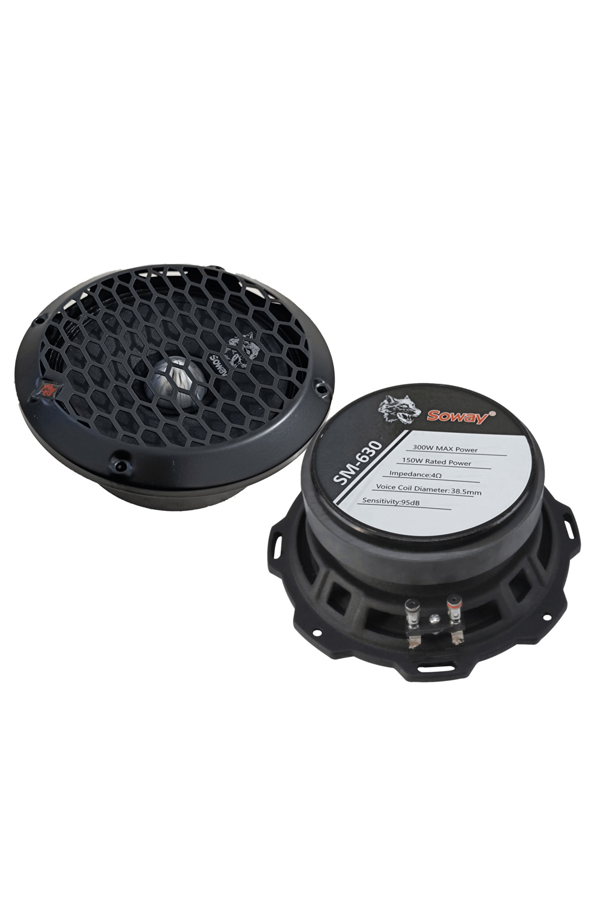 EXVOL SOWAY SM-630 16CM MİDRANGE KURŞUN GÖBEK 300W 150RMS HOPARLÖR