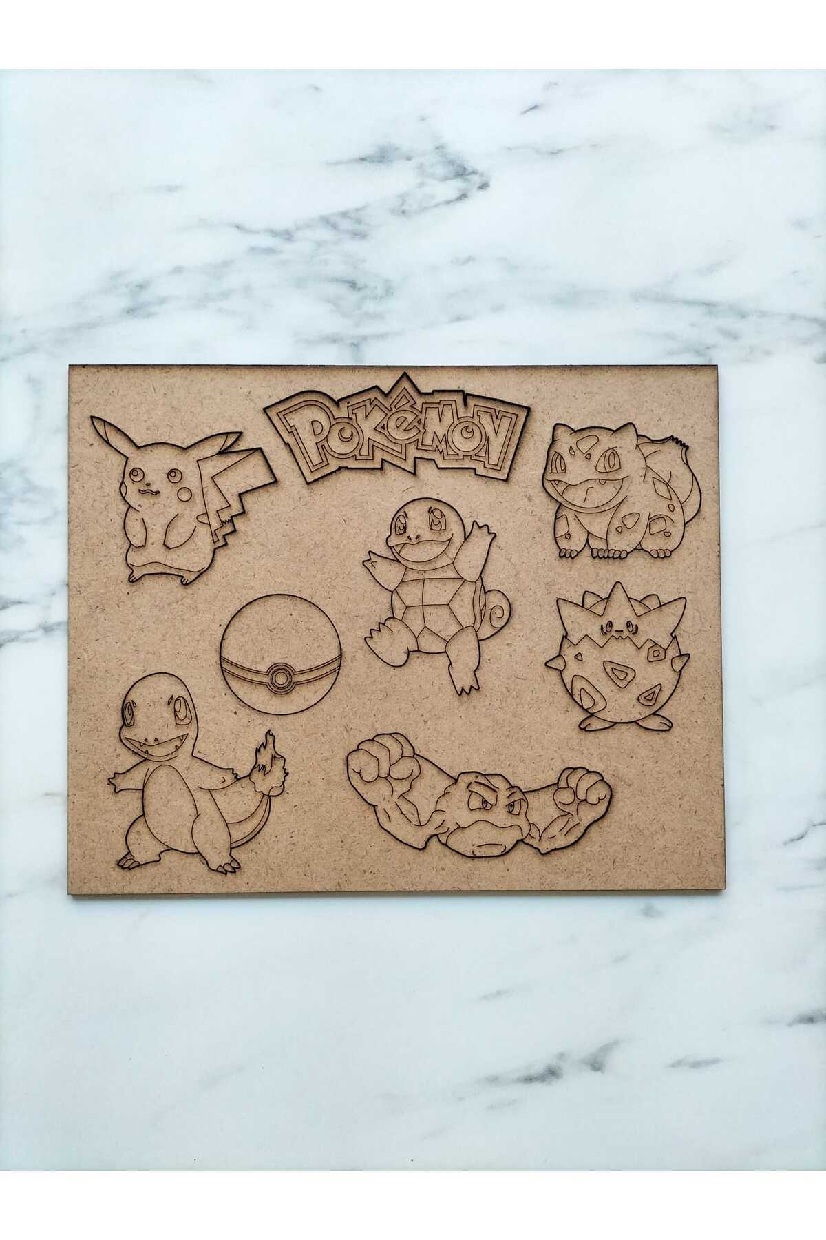 آبنمای نقاشی، لوازم نقاشی پوکمون، آبنمای نقاشی چوبی، اسباب‌بازی آموزشی