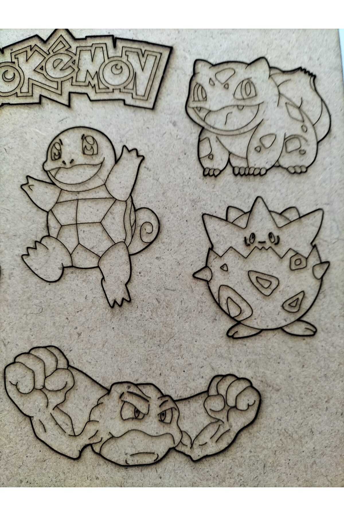 آبنمای نقاشی، لوازم نقاشی پوکمون، آبنمای نقاشی چوبی، اسباب‌بازی آموزشی