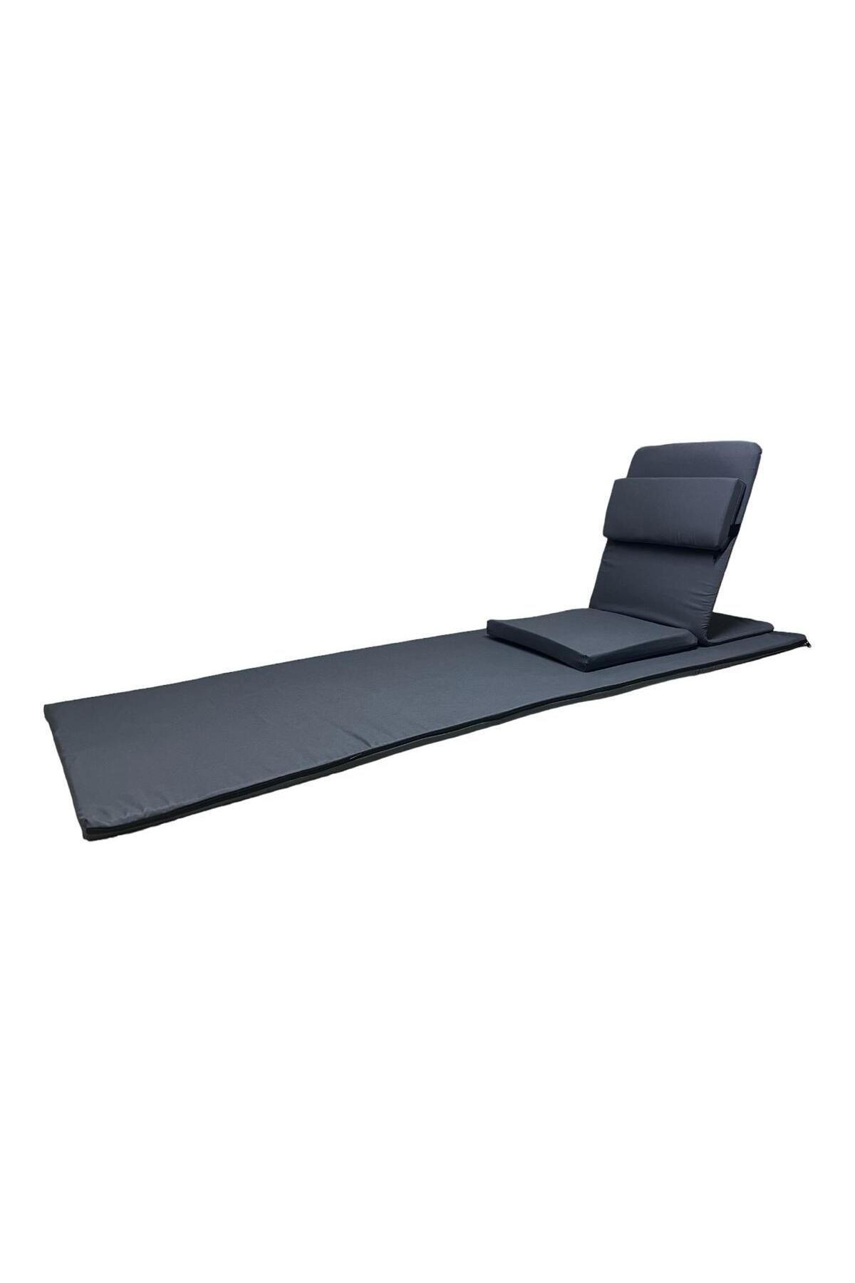 مت یوگا خاکستری صندلی مدیتیشن پشتیبان از کوسن زمینی پشتیبانی می کند + 60x180 پارچه MATT Backjack 3xl REMEGE