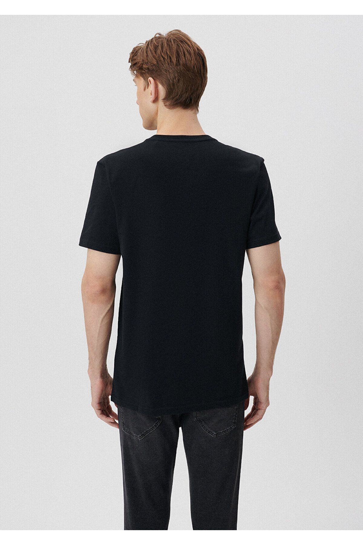 Mavi تی شرت سیاه چاپی استانبول بزرگ / بخش گسترده ای 0610352-900