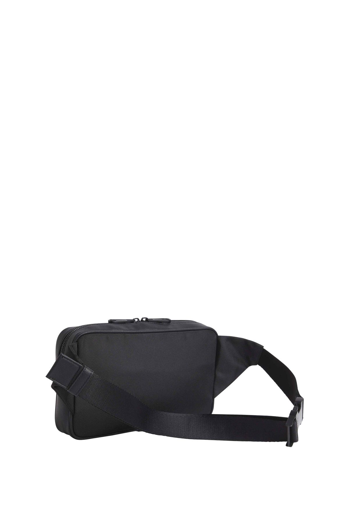 کیف کمری مشکی مردانه سیاه پوست 15،3x25،5x4،8 سانتی متر کمر ck Calvin Klein