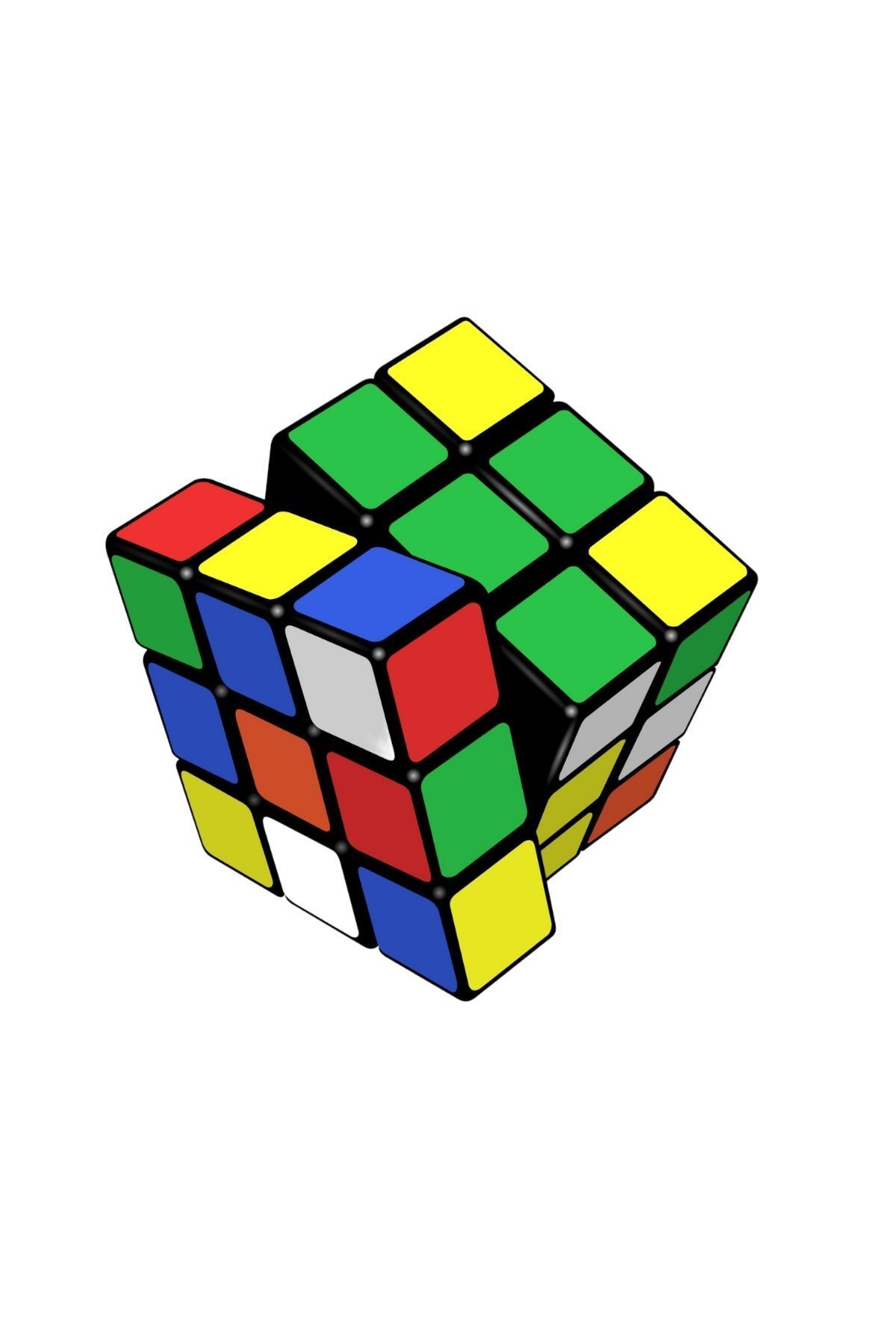Nostalji Kutusu-3X3 Rubik's Cube - Quality and Mind Compulsory Toy, Patience Intelligence and Easy Speed Rotatable 1