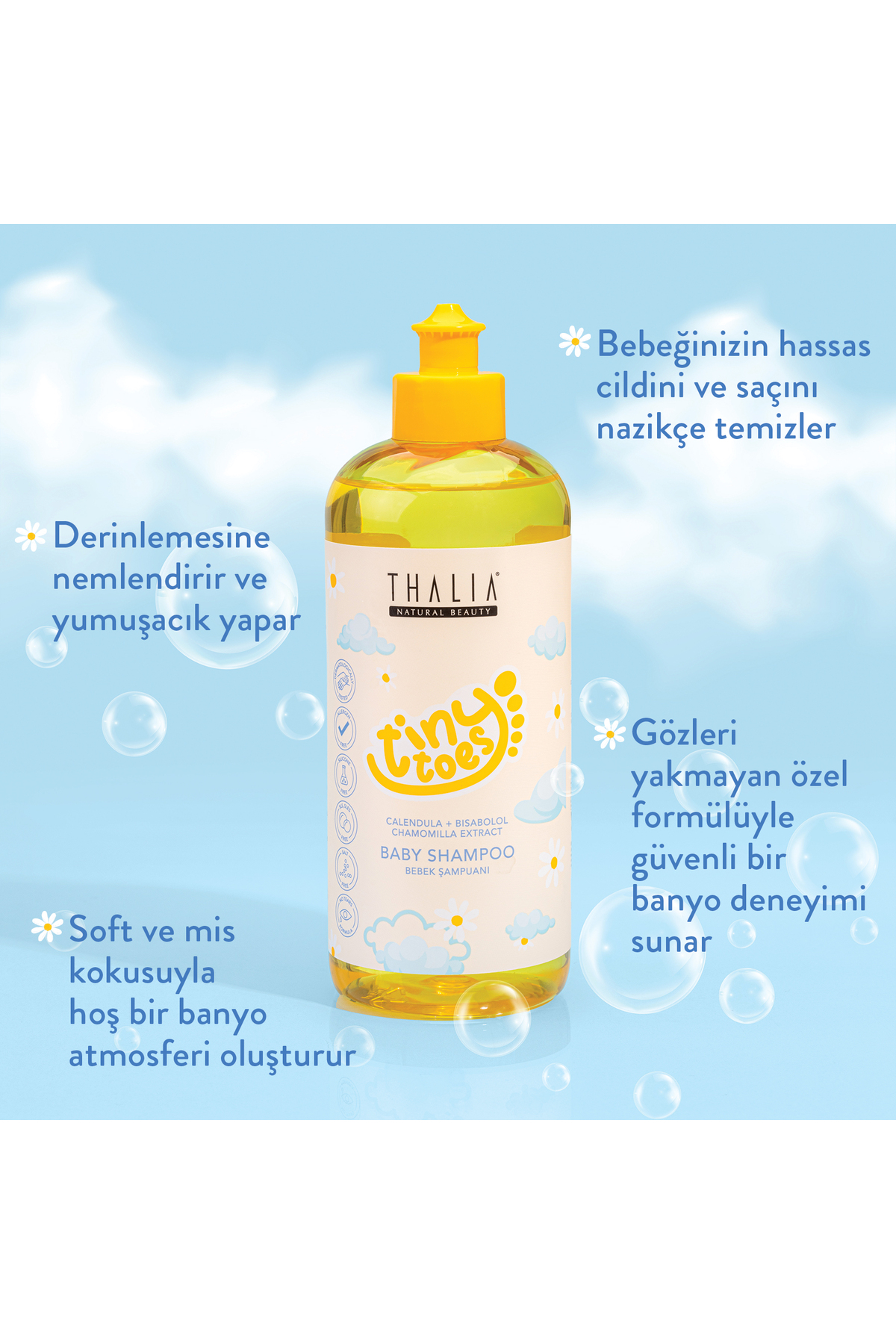 Thalia Calendula & Papatya Özlü Bebek Şampuanı 500ml fotoğrafı 2 (önizleme)