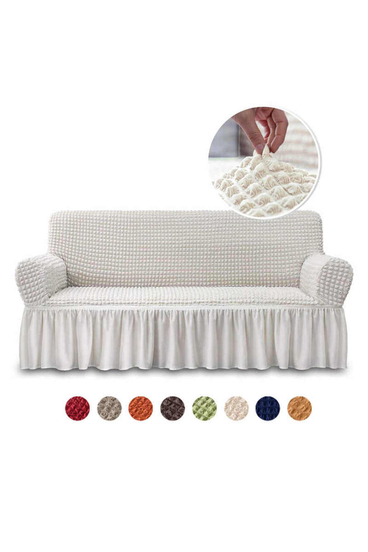 Bürümcük sofa,sofa, sofa bed,elastic, flexible,skirted sofa cover for 3 people